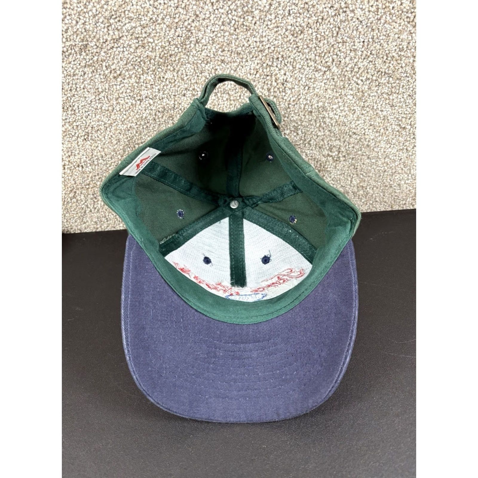 Ford VINTAGE Mohrs Strapback Ford Thunder Lightning Hot Rod Trucker Green Hat Cap OSFA Men Adjustable Cap OSFA Green Hats Size ONE SIZE - 5 Thumbnail