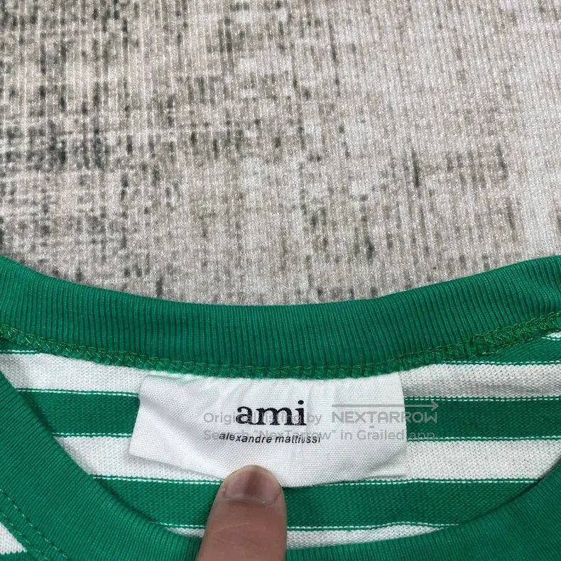 Ami Paris Striped Long Sleeve T.