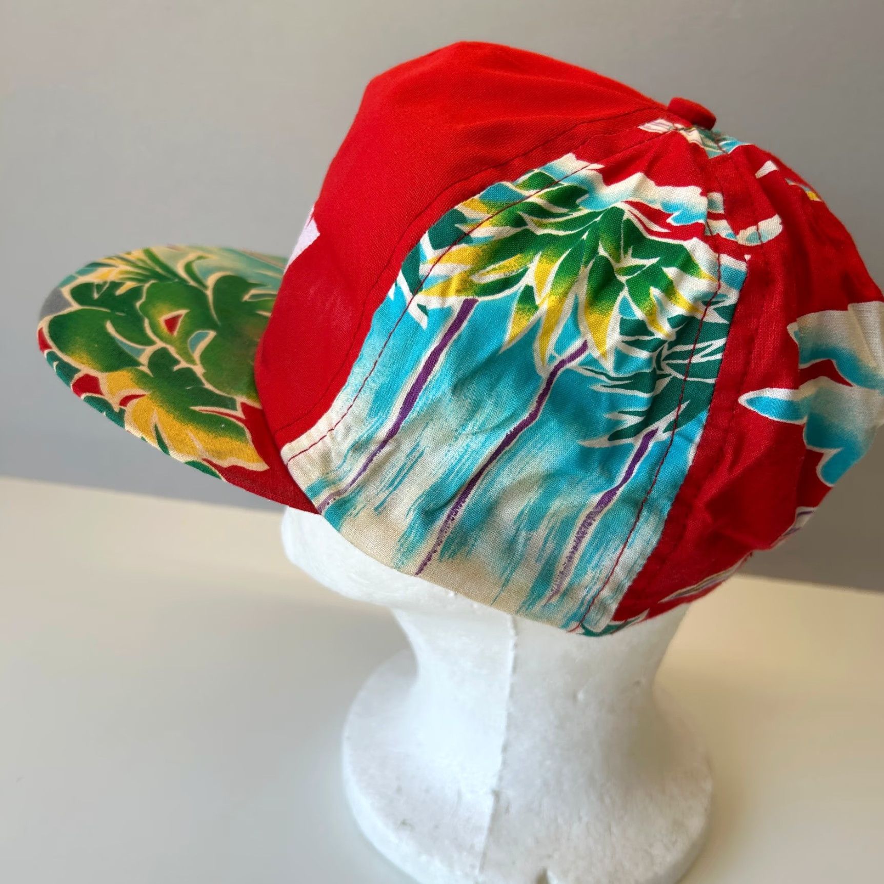 Vintage VINTAGE Northwest Transport Service Hat Strapback Hawaiian Floral Red Size ONE SIZE - 5 Thumbnail