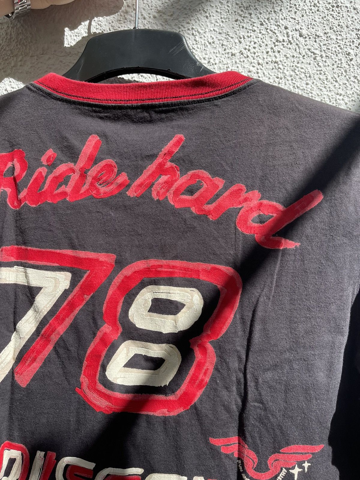 Diesel Y2K Diesel Ride Hard painted Longsleeve tee vintage Size US S / EU 44-46 / 1 - 22 Thumbnail