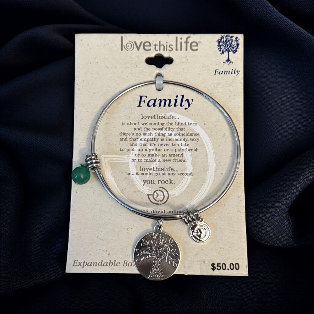 Other Love This Life Family Tree expandable charm bangle bracelet Size ONE SIZE - 1 Thumbnail
