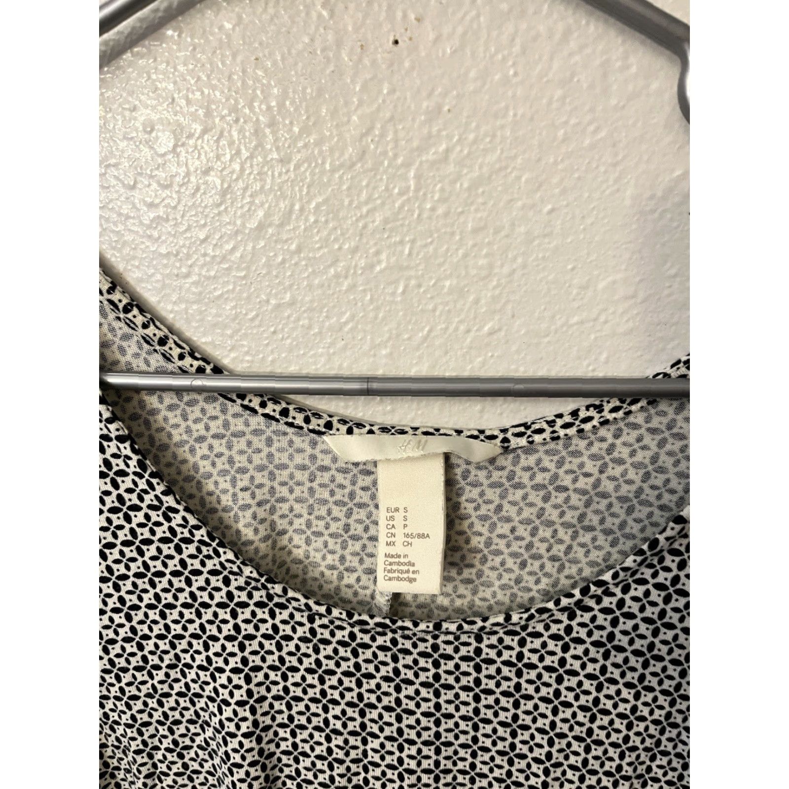 H&M H&M Womens Black/White Geometric Print Tank Top Dress Loose Fit Size Small Size S / US 4 / IT 40 - 2 Thumbnail