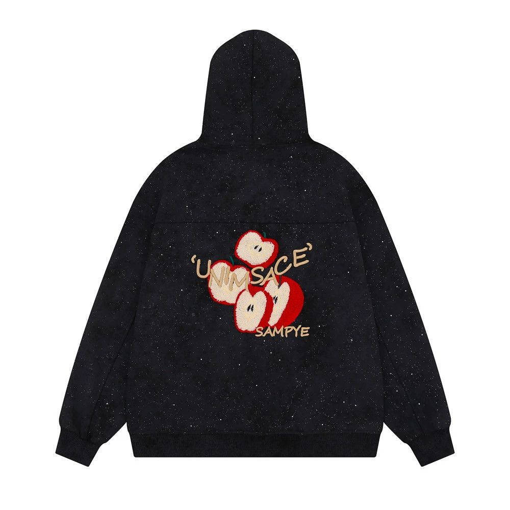 Vintage Men's Retro Creative Apple Embroidered Cardigan Sweatshirt Size US M / EU 48-50 / 2 - 1 Thumbnail