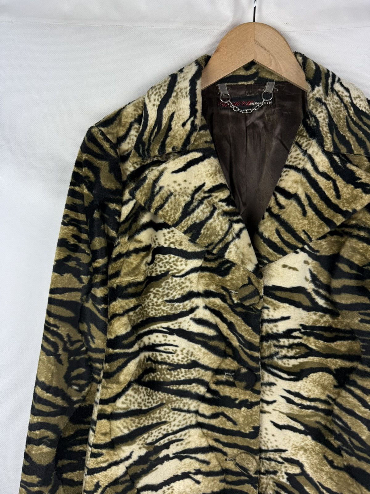 Miss Sixty × Vintage Miss Sixty Vintage Y2K Ladies Leopard Pattern Coat Jacket Size L / US 10 / IT 46 - 4 Thumbnail