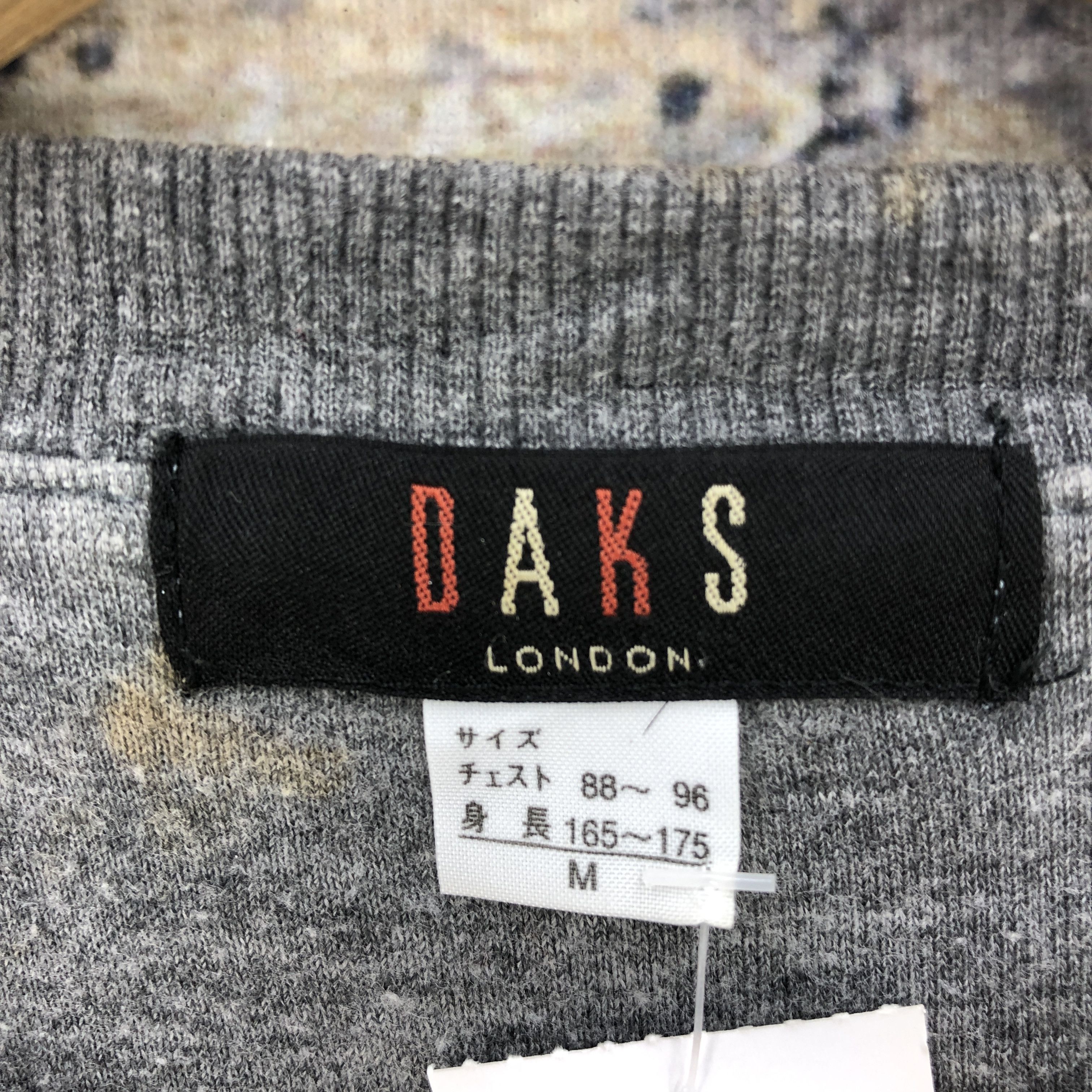Japanese Brand × Vintage Vintage DAKS London Sweater Argyle Sweatshirt Knitwear Size US L / EU 52-54 / 3 - 4 Thumbnail