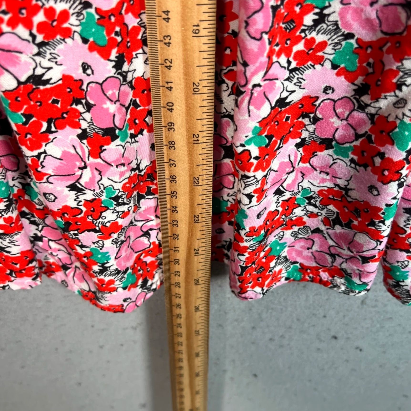 Vintage Miss Selfridge Womens Dress 6 Pink Red Floral Print Sleeveless Viscose Size M / US 6-8 / IT 42-44 - 6 Thumbnail