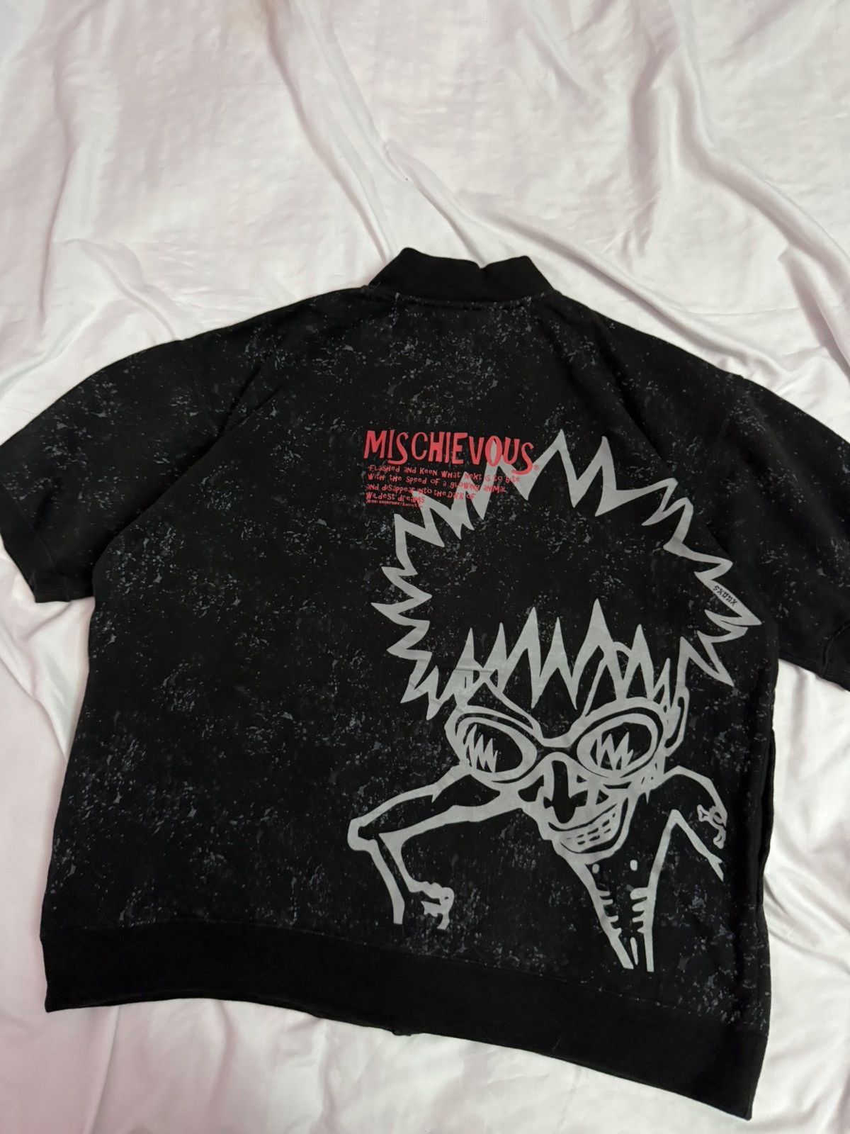 Japanese Brand Mischievous Skunk Punk Boy Button Up Sweater Size US XL / EU 56 / 4 - 3 Thumbnail