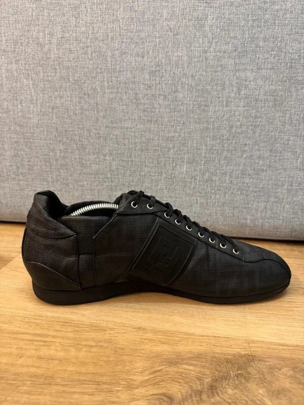 Fendi Fendi Roma Black Coated Canvas Monogram Low Sneakers 11 45 Size US 12 / EU 45 - 3 Thumbnail