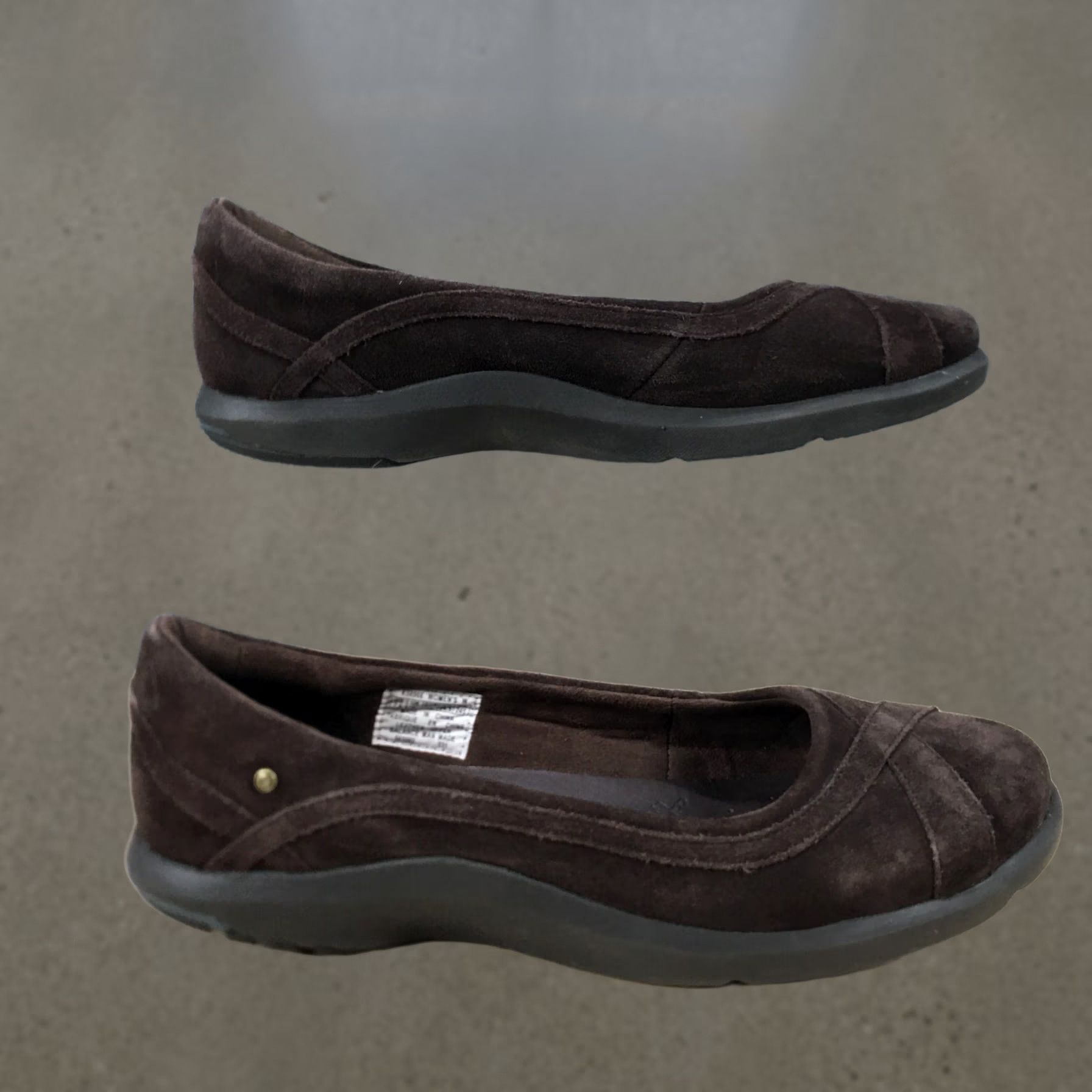 Rockport Rockport Womens 7.5 W Acasia Slip On Flats Brown Leather Comfort Low Top Casual Shoes Mens? Size M / US 6-8 / IT 42-44 - 1 Thumbnail