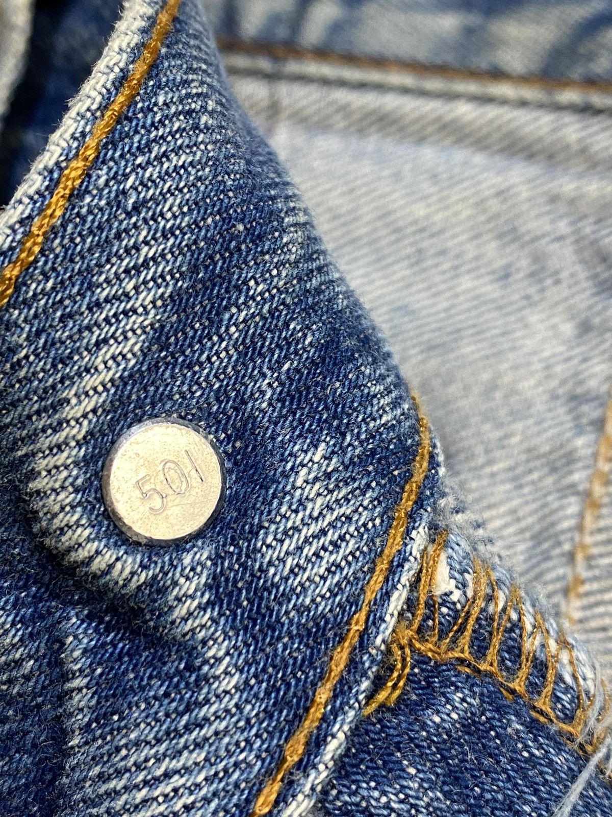 Levi's × Vintage 80's Levis 501 Distressed Relaxed Blue Denim Jeans 38x32 Size US 38 / EU 54 - 16 Thumbnail
