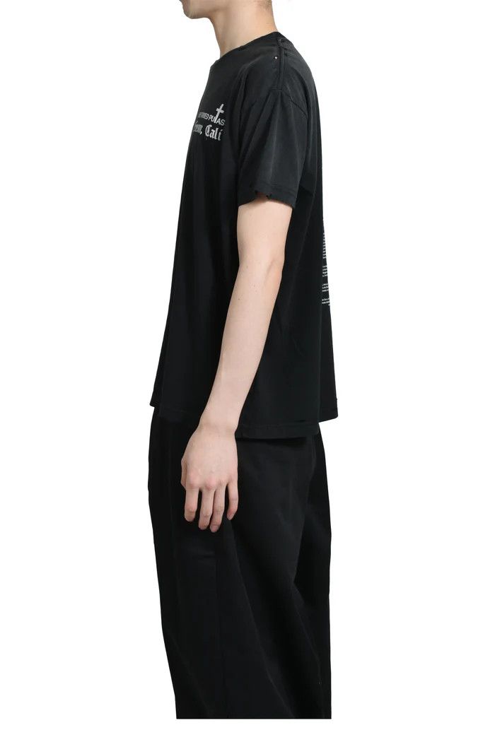 Willy Chavarria o1s1v1r1oon0825 Putas Destroyed Easy T-Shirt in Black Size US S / EU 44-46 / 1 - 3 Thumbnail