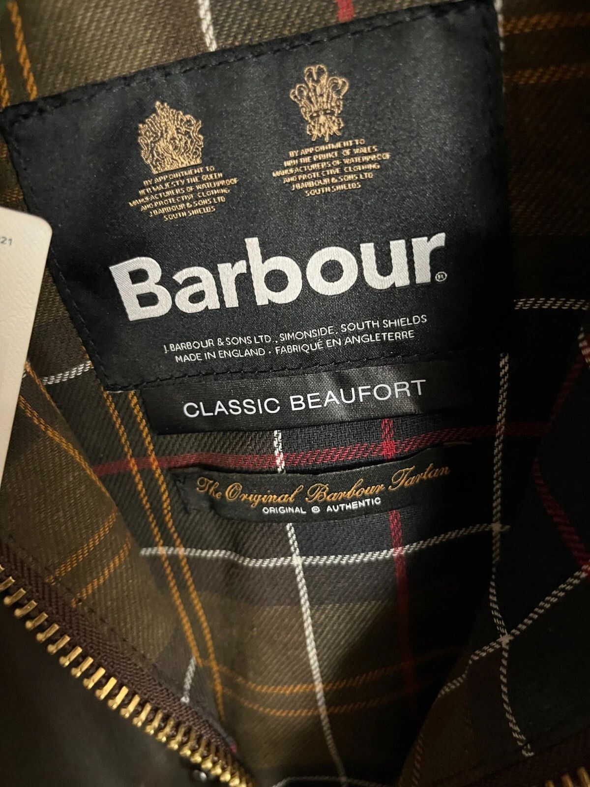 Barbour SIZE 48 ~ Barbour Beaufort Wax Jacket Size US XL / EU 56 / 4 - 8 Thumbnail