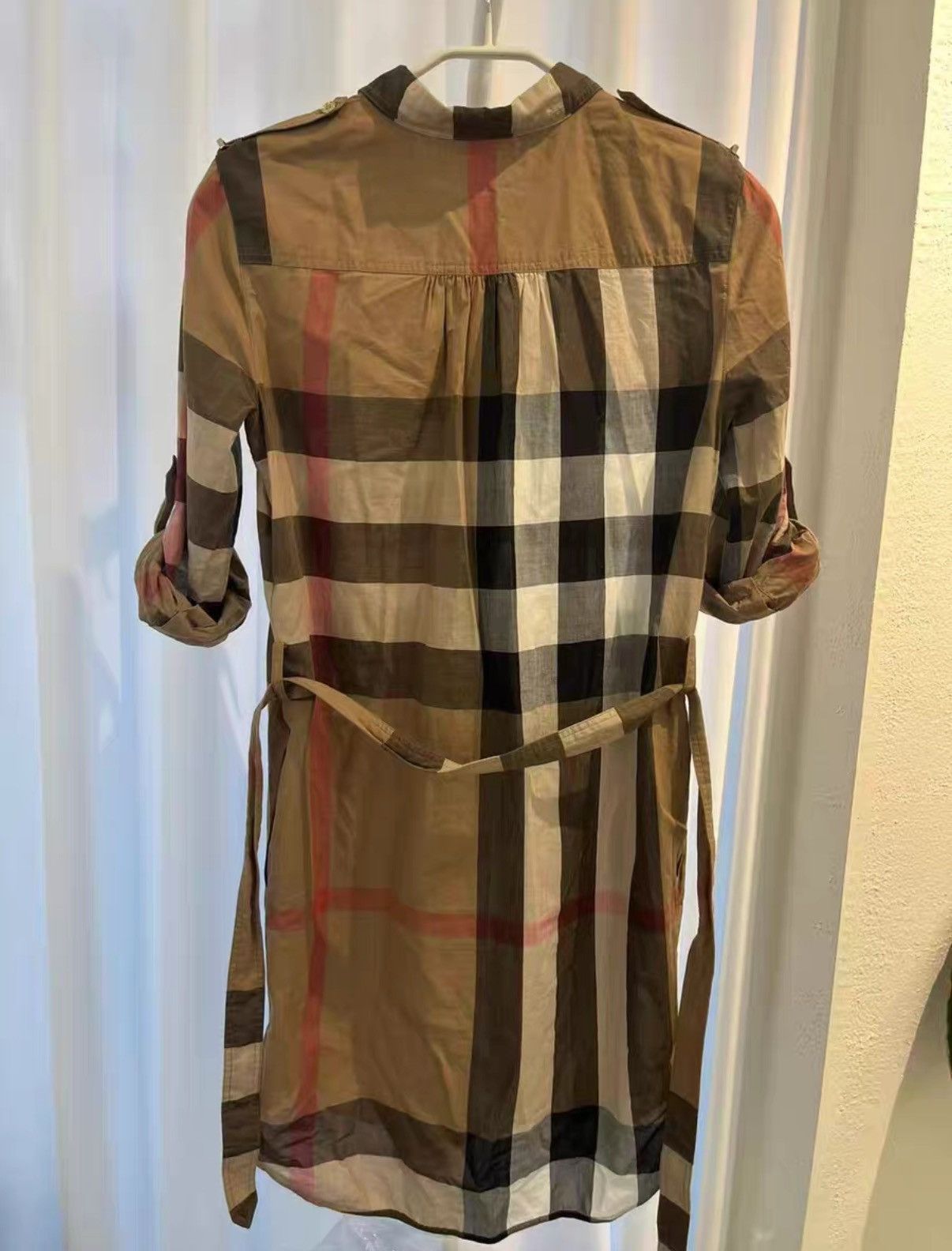 Burberry Burberry women's classic check tie-strap midi slip dress J38 Size XS / US 0-2 / IT 36-38 - 2 Thumbnail