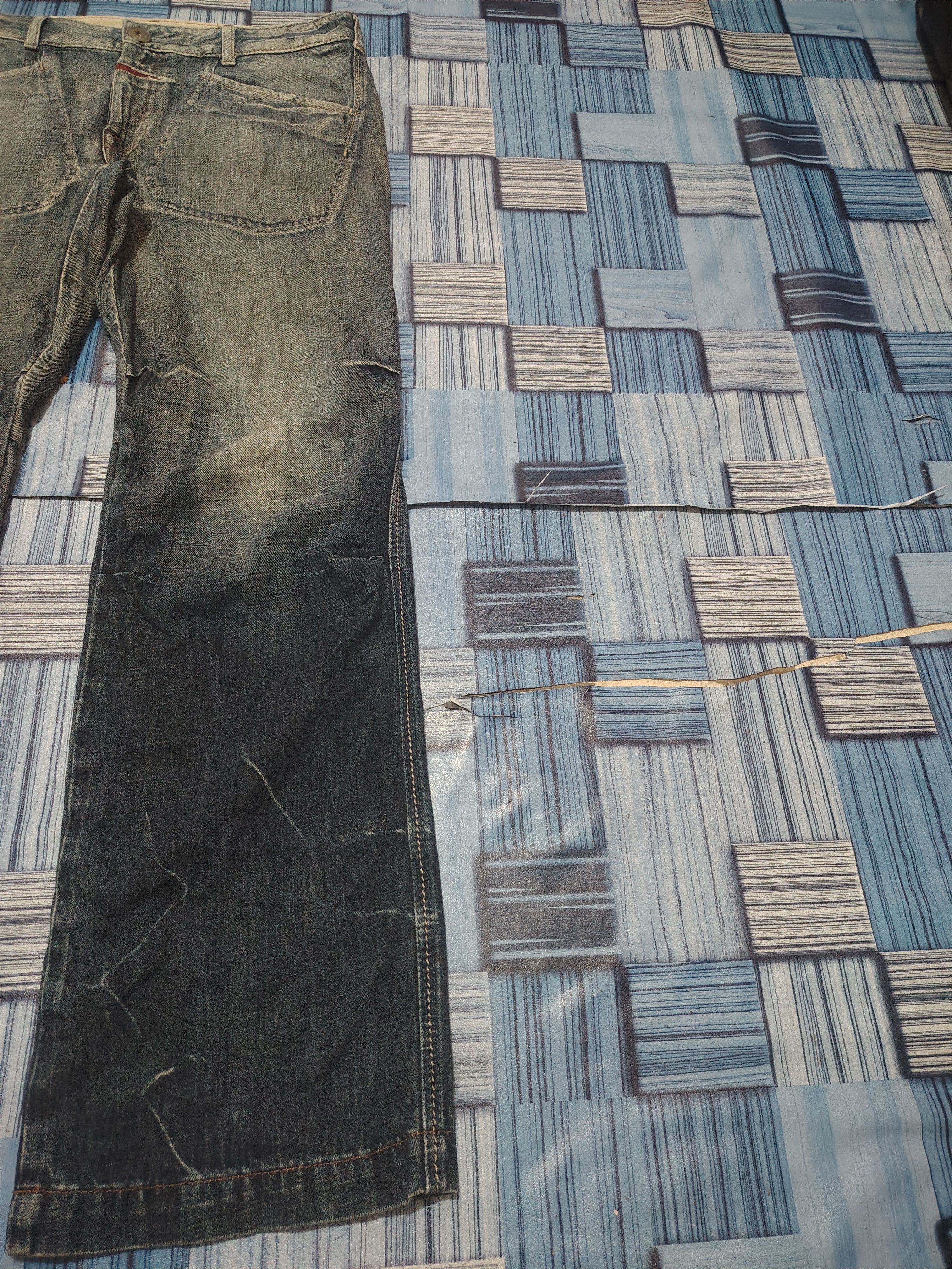 Marithe + Francois Girbaud Japanese Marithe Francois Girbaud Baggy Style Flare Jeans Size US 35 - 3 Thumbnail