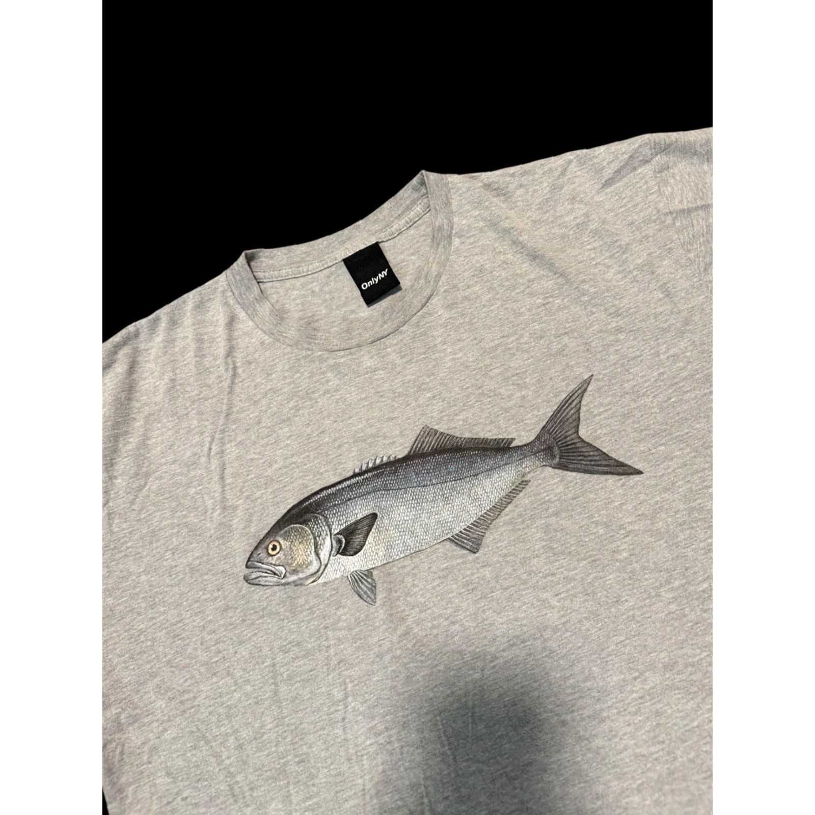 Only NY VINTAGE Only NY Fish T-Shirt Mens Grey Size XL Size US XL / EU 56 / 4 - 5 Thumbnail