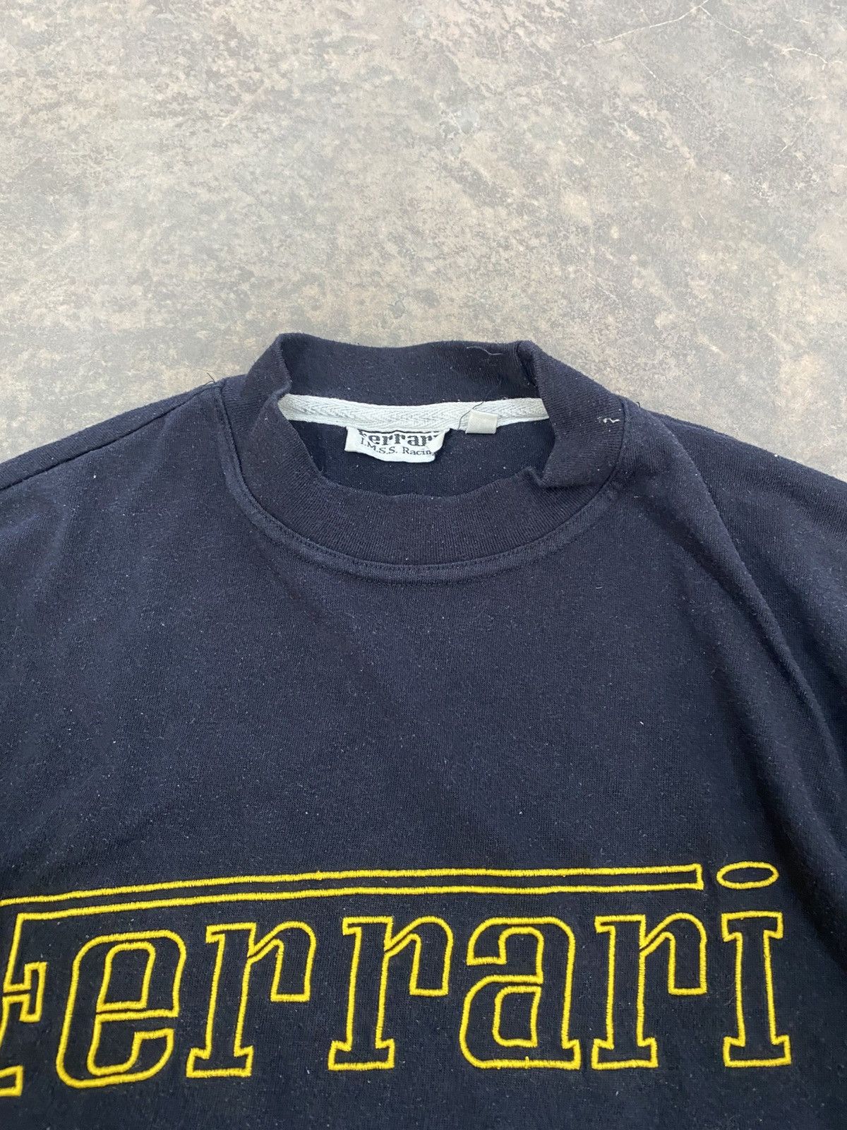 Ferrari Vintage Ferrari Black Spellout Tee 90s Size US L / EU 52-54 / 3 - 6 Thumbnail