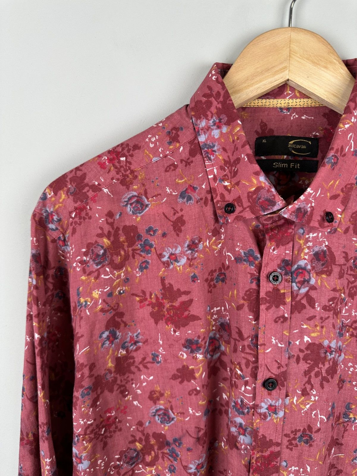 Just Cavalli Just Cavalli Flowers Print Shirt Button Up Size US XL / EU 56 / 4 - 4 Thumbnail