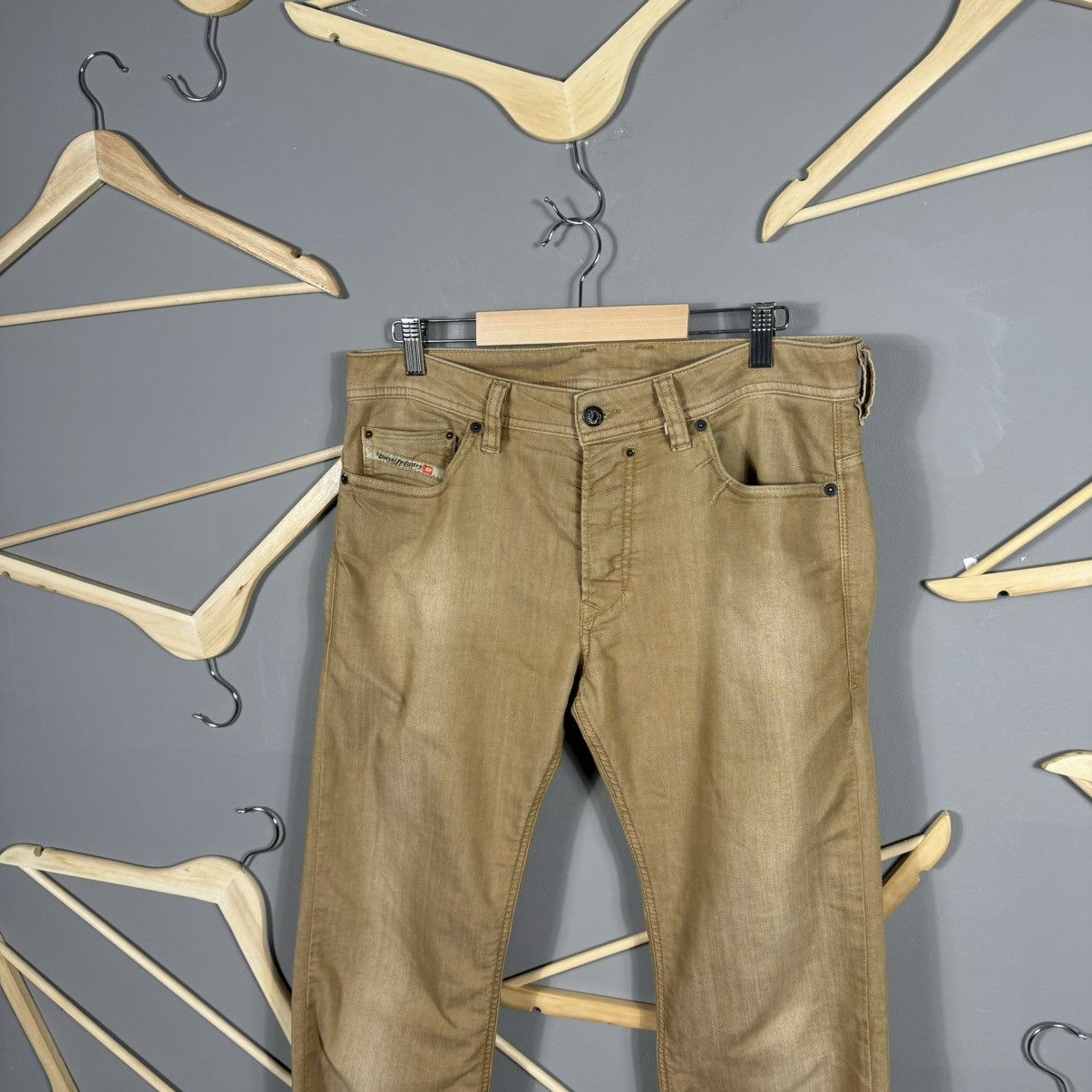 Diesel × Vintage Diesel Safado Olive Regular Slim-Straight Pants Size US 31 - 5 Thumbnail