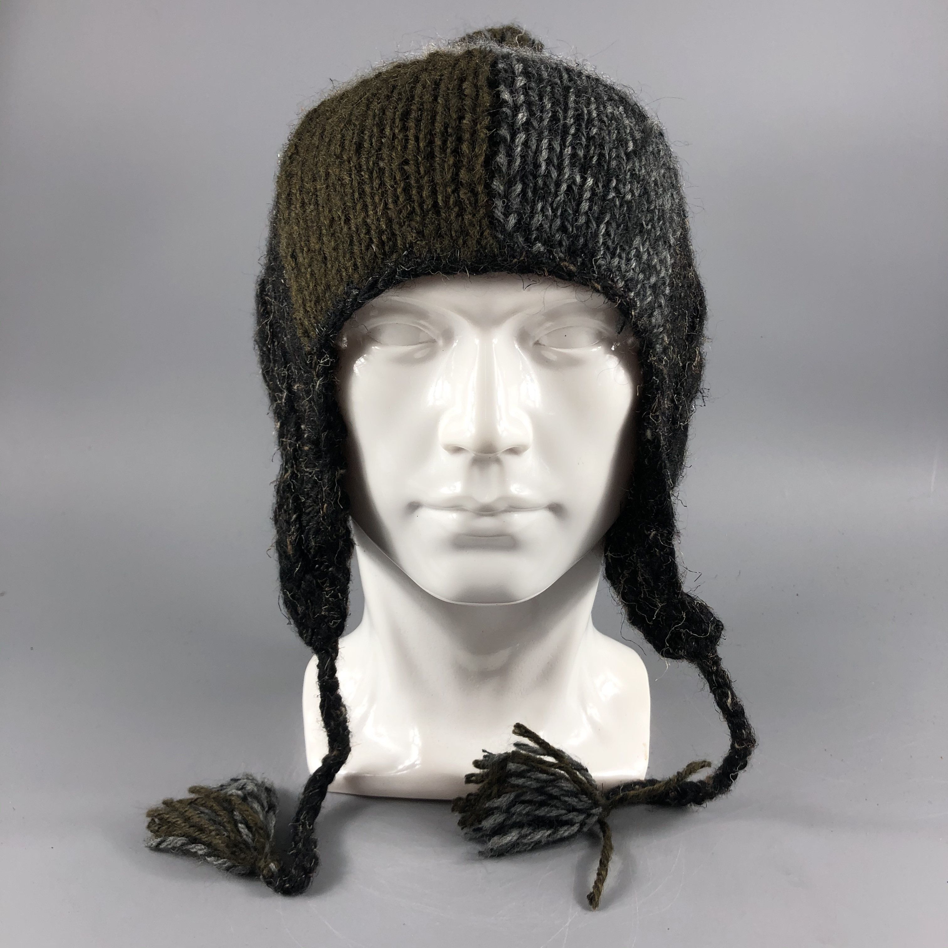 image of Vintage Japanase Brand Hats Earflap Beanie Wool Snow Cap B302, Men's