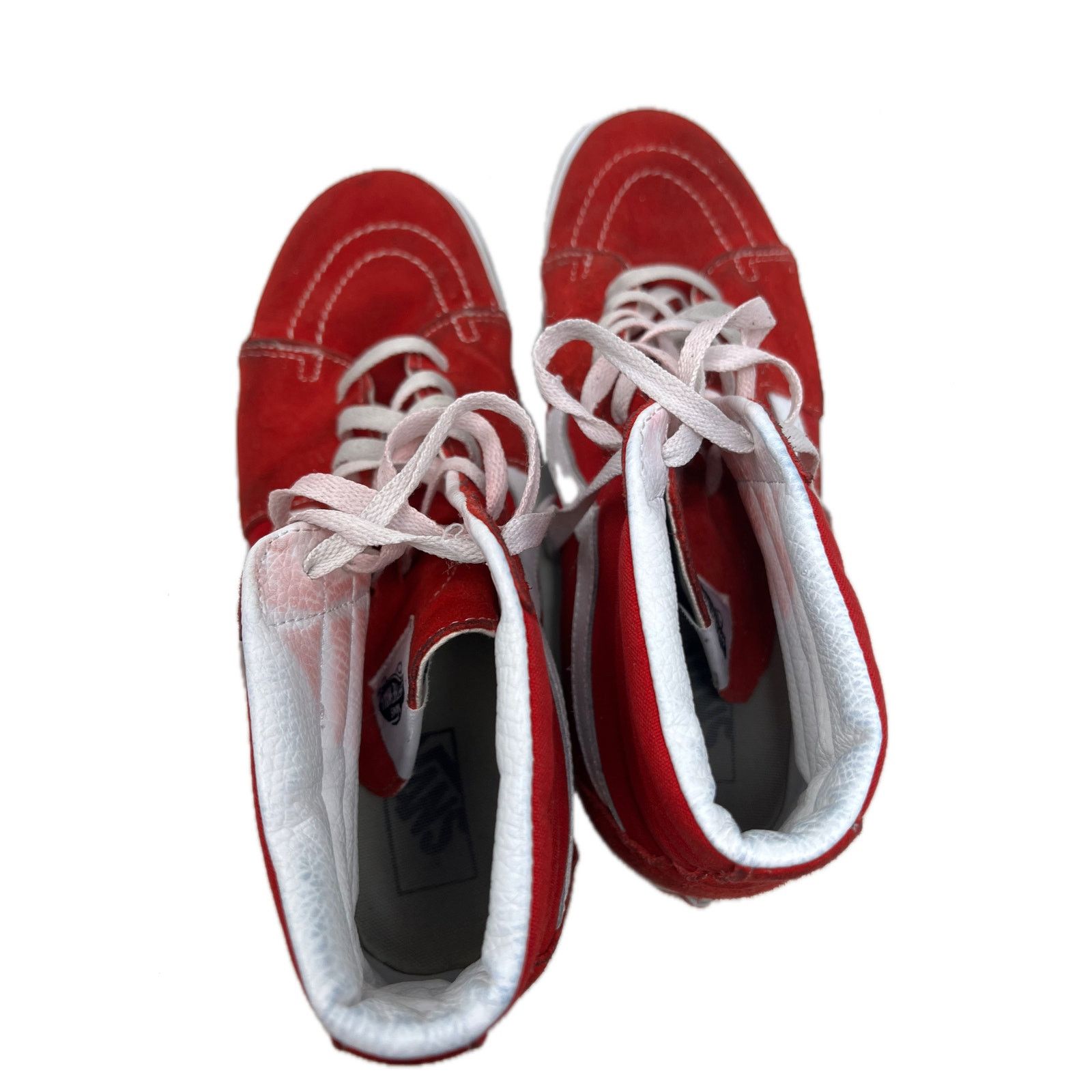 Vans VANS High Tops Red Suede Sneakers Mens 10.5 Size US 10.5 / EU 43-44 - 6 Thumbnail