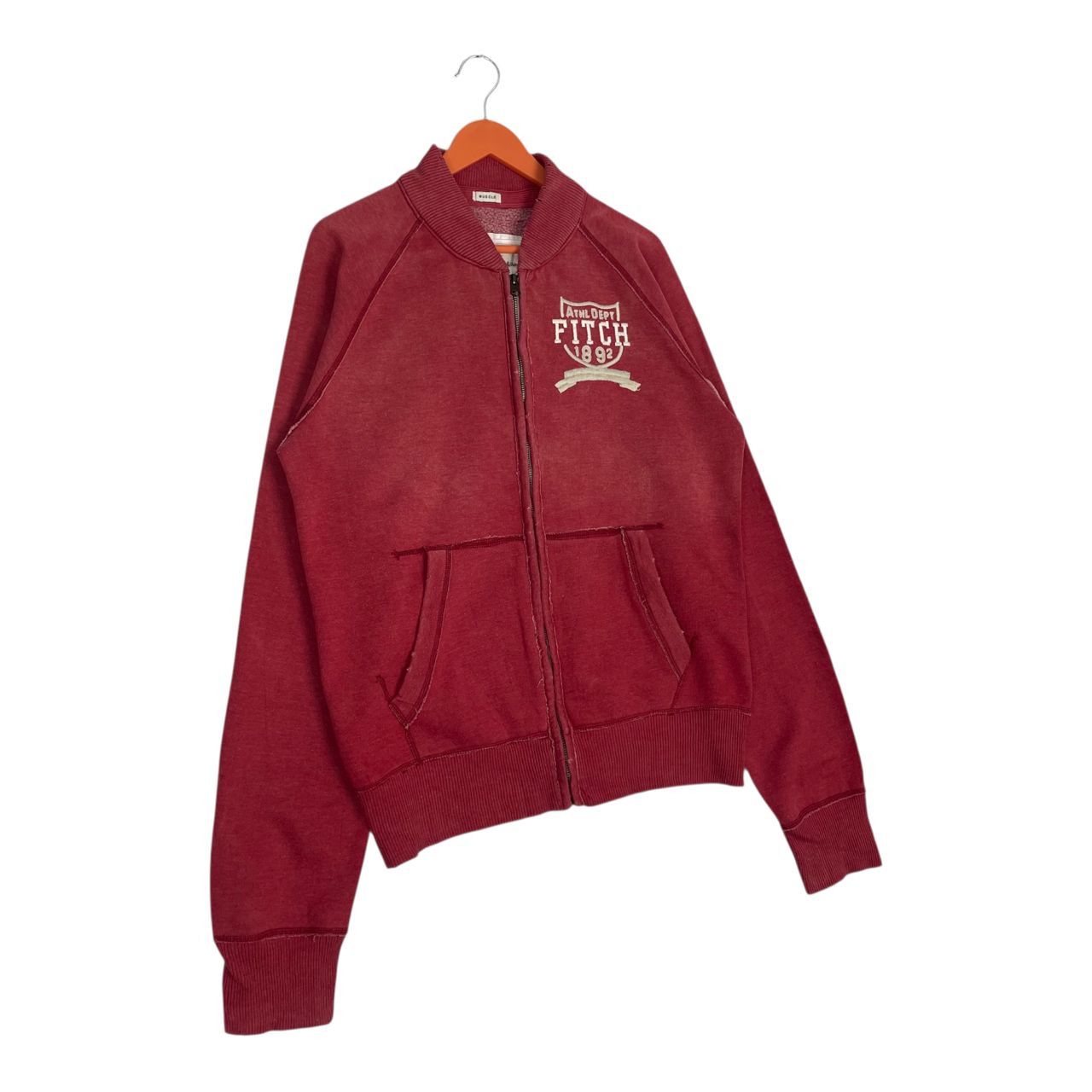 Abercrombie & Fitch Vintage Abercrombie And Fitch Backhit Logo Zipp Sweatshirt Size US L / EU 52-54 / 3 - 4 Thumbnail