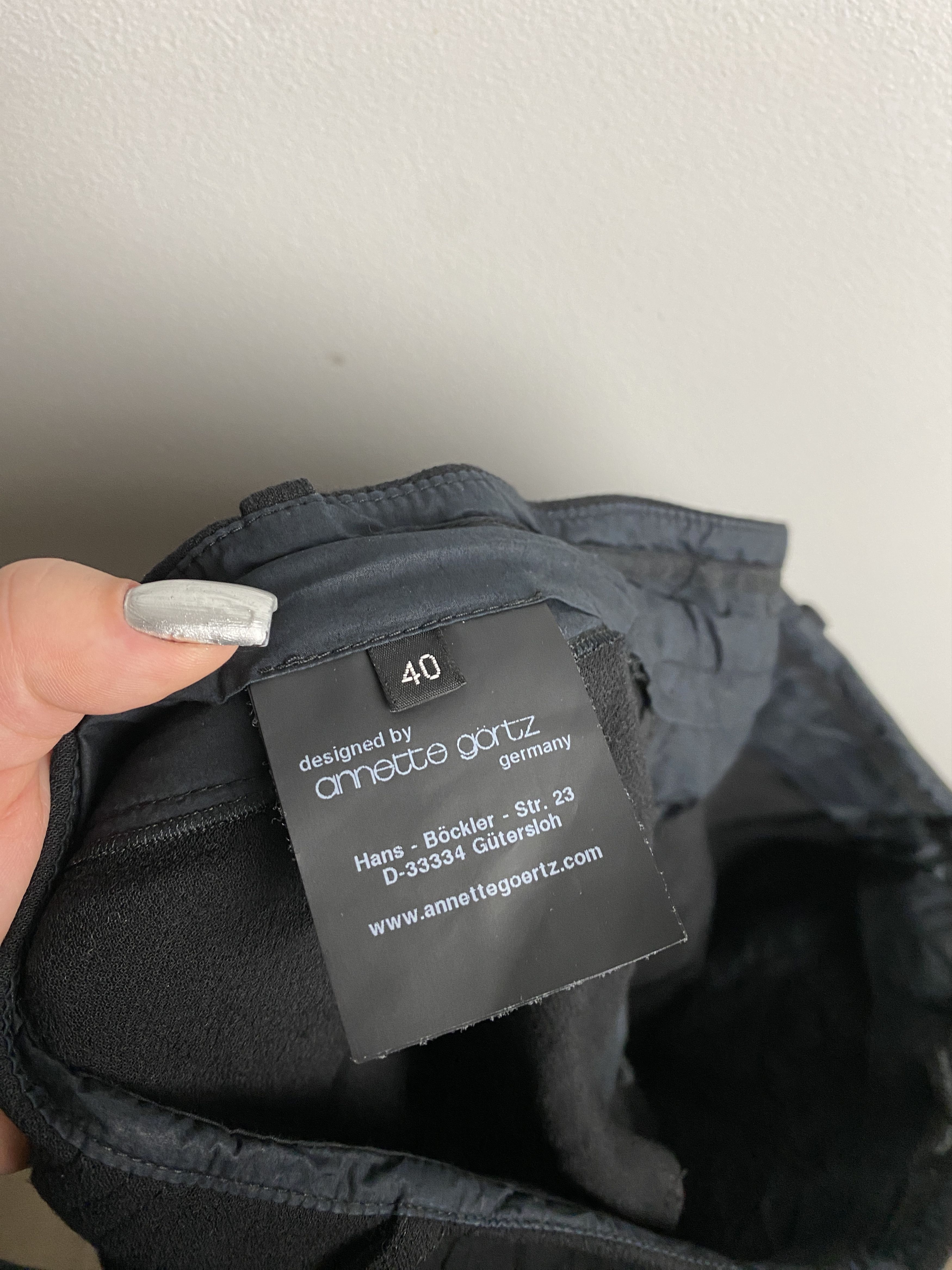 Annette Gortz Annette Gortz casual black pants formal Size 28" / US 6 / IT 42 - 6 Thumbnail