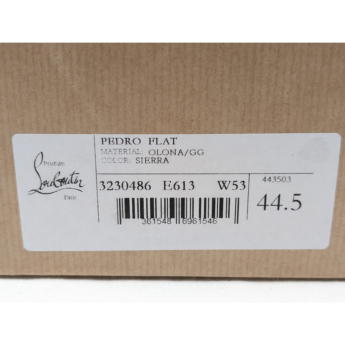 Christian Louboutin o1rshd1 Pedro Flat Shoe in Sierra Size US 11.5 / EU 44-45 - 24 Thumbnail