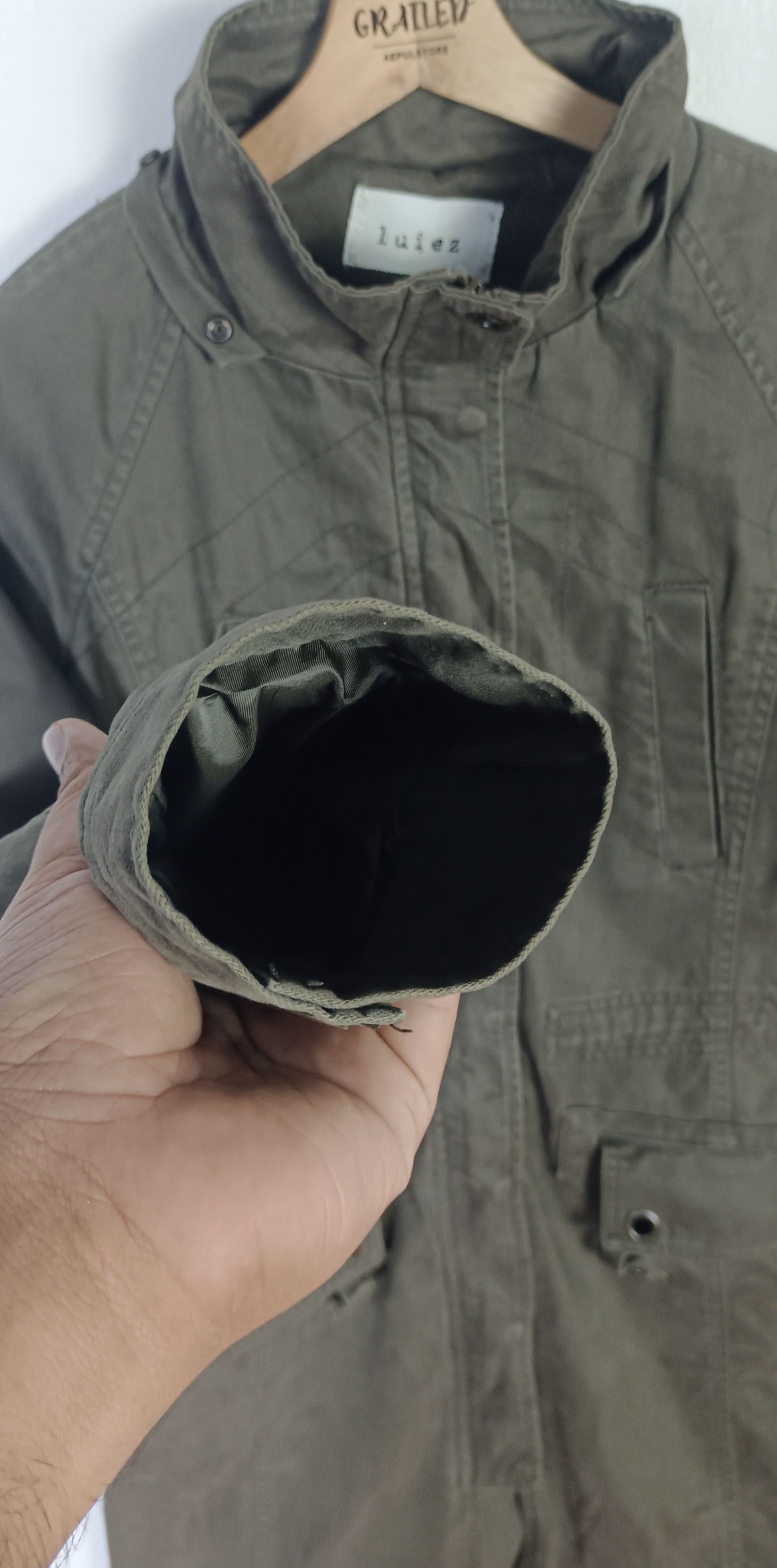 Japanese Brand Luiez Long Jacket Tactical Pocket Ifsixwasnine lgb style Size US S / EU 44-46 / 1 - 6 Thumbnail