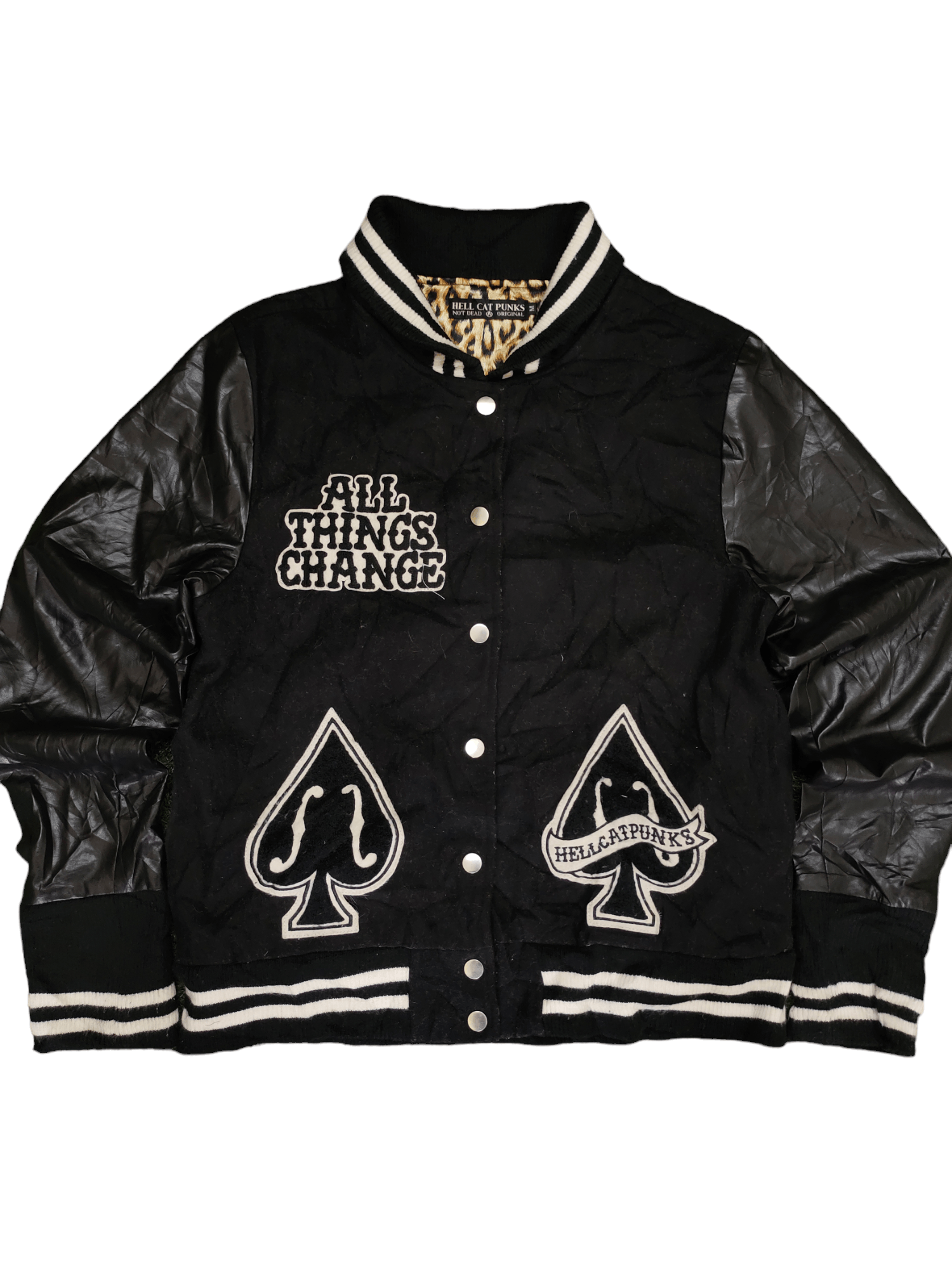 Seditionaries Hell Cat Punk Leopard Cross Studded Seditionaries Jacket Size US M / EU 48-50 / 2 - 4 Thumbnail