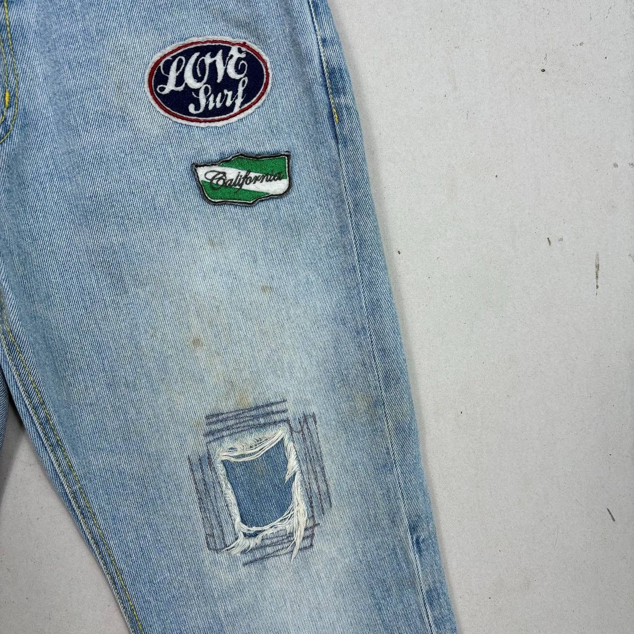 Body Glove Vintage Body Glove Patchwork Jeans 90s Surf Distressed Size US 30 / EU 46 - 7 Thumbnail