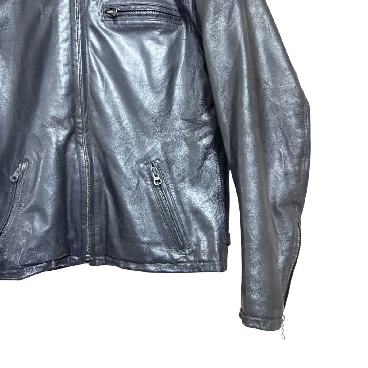 45rpm Vintage 45rpm Goatskin Leather Biker Jacket Size US XS / EU 42 / 0 - 5 Thumbnail