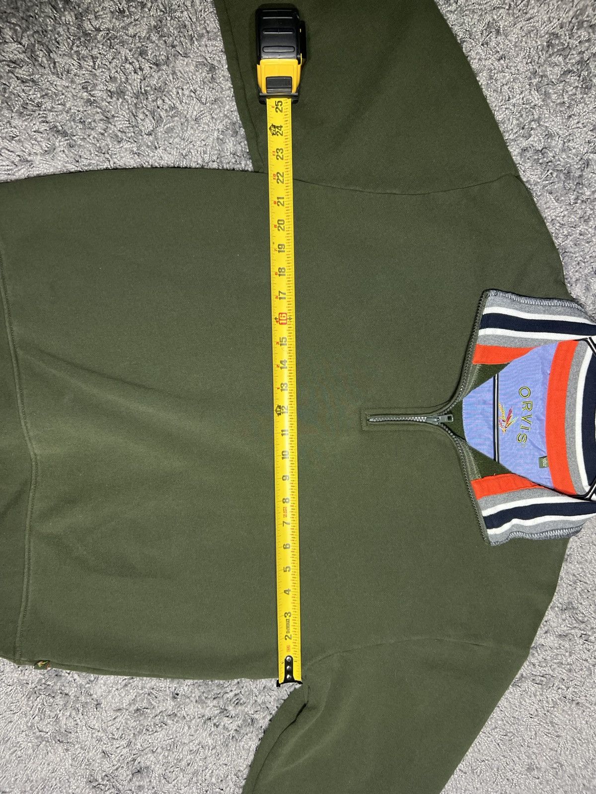 Orvis × Vintage Men’s Orvis 1/4 Zip Green Sweatshirt Size Large Size US L / EU 52-54 / 3 - 4 Thumbnail