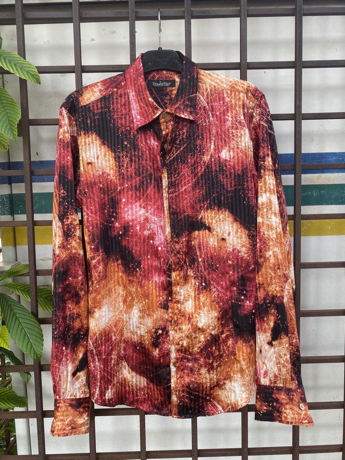Tornado Mart Tornado Mart Cosmic Fiery Button Longsleeve Shirt Size US M / EU 48-50 / 2 - 1 Thumbnail