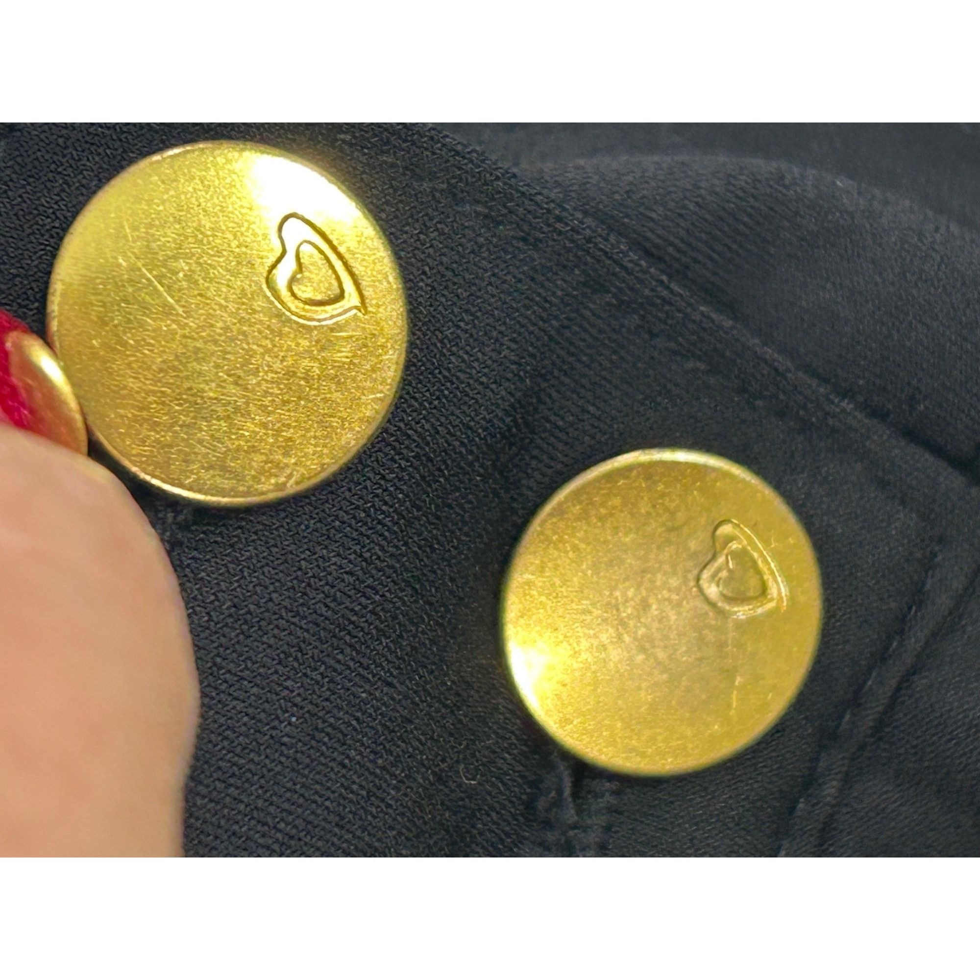 Other Thalia Sodi Pants Black M Stretchy Zip Buttons Logo Pockets Size 31" - 9 Thumbnail