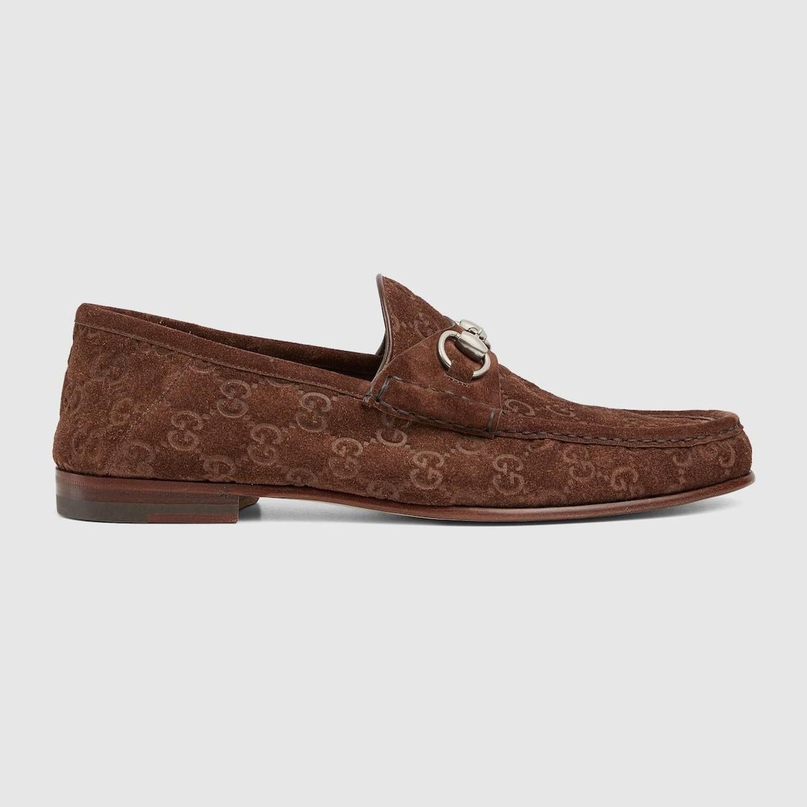 Gucci Gucci Horsebit GG Suede Loafers Size US 9 / EU 42 - 1 Thumbnail