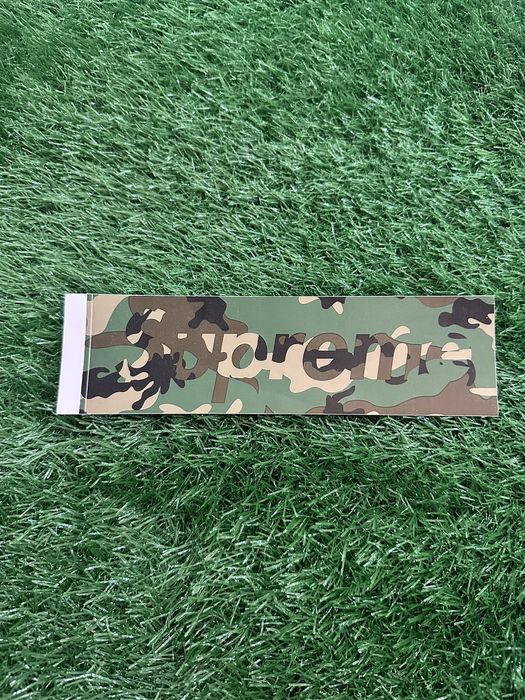 Supreme Supreme Green Camo Box Logo Sticker | Grailed