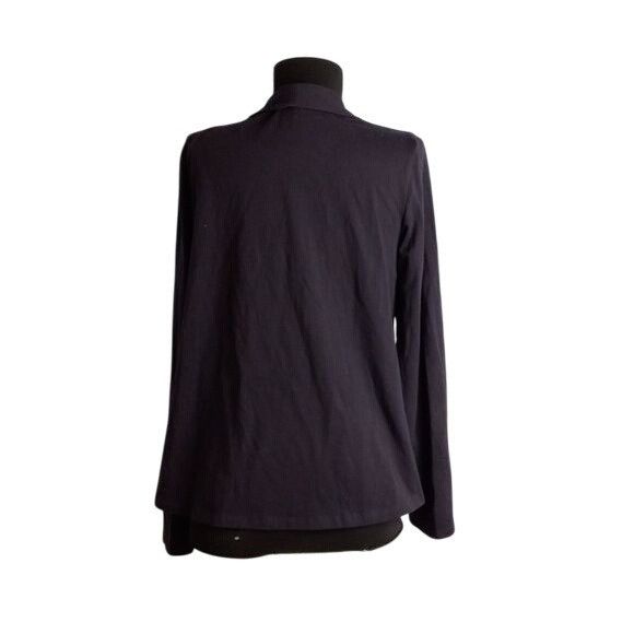 Eileen Fisher Eileen Fisher Size S Open Front Navy Blue Cardigan Jacket Co Size S / US 4 / IT 40 - 4 Thumbnail