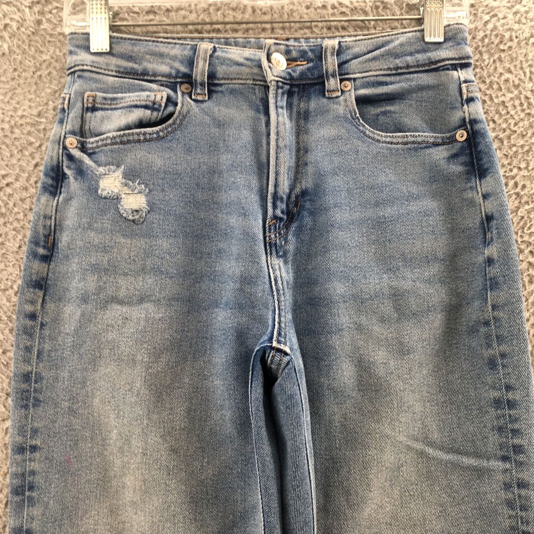 American Eagle Outfitters American Eagle Outfitters Jeans Capri Womens 4 Short 28x25 Blue Denim Zip Stretch Capri Jeans Womens 4 Short Blue Denim Zip Size 27" / US 4 / IT 40 - 2 Thumbnail