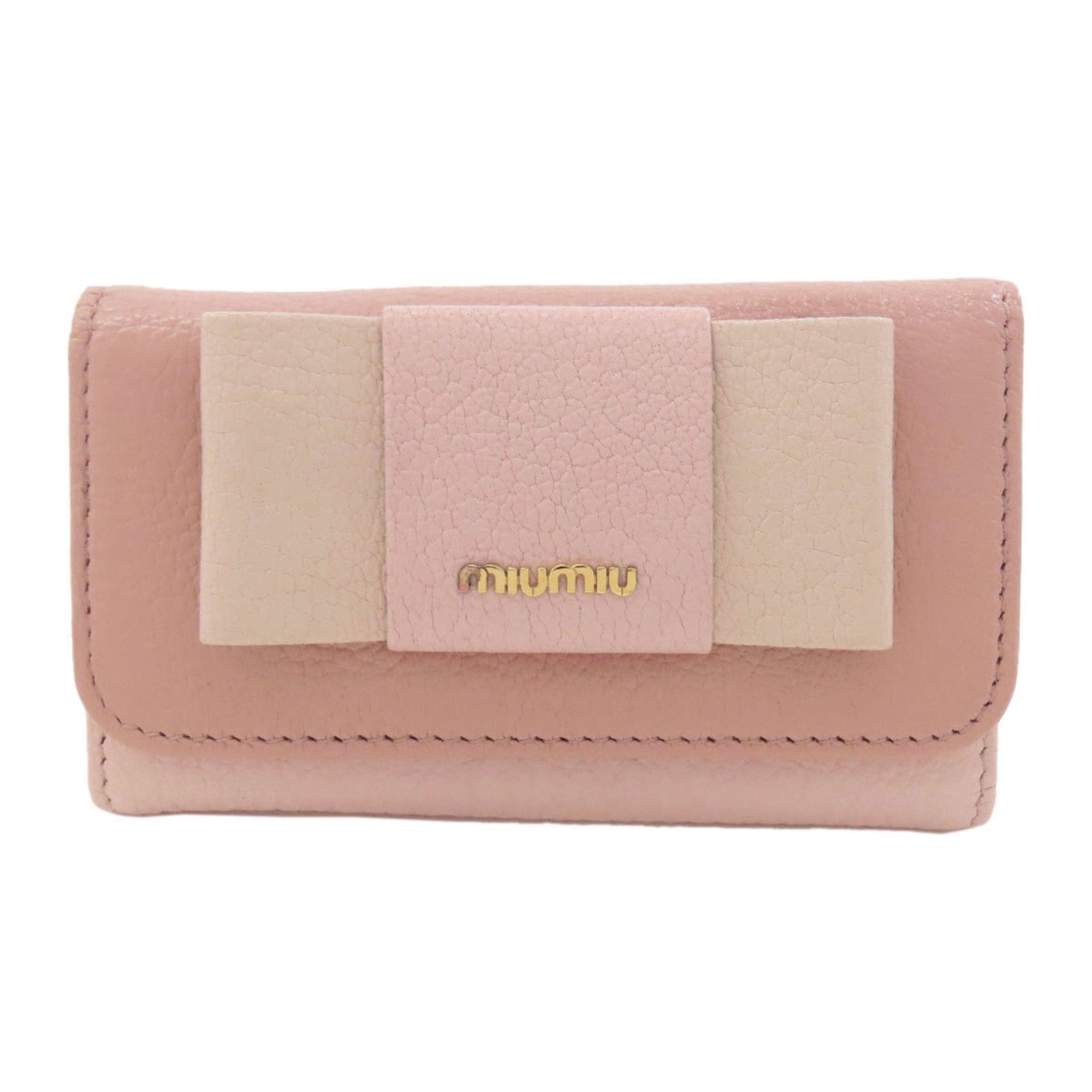 Miu Miu Miu Miu Miu Ribbon Key Case Leather Women's MIUMIU Size ONE SIZE - 1 Thumbnail