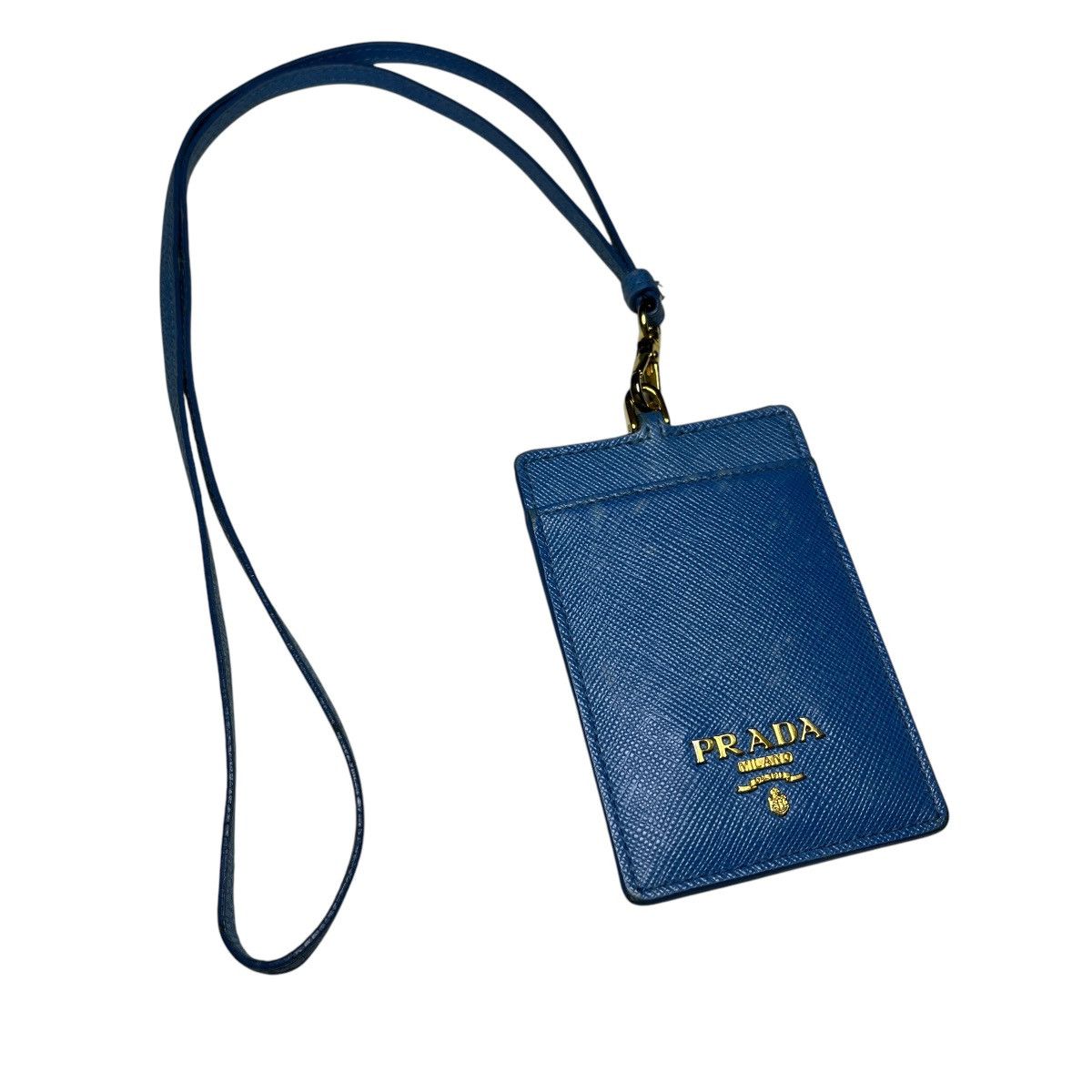 Prada Prada Saffiano Leather Logo-Plaque Cardholder Size ONE SIZE - 1 Thumbnail