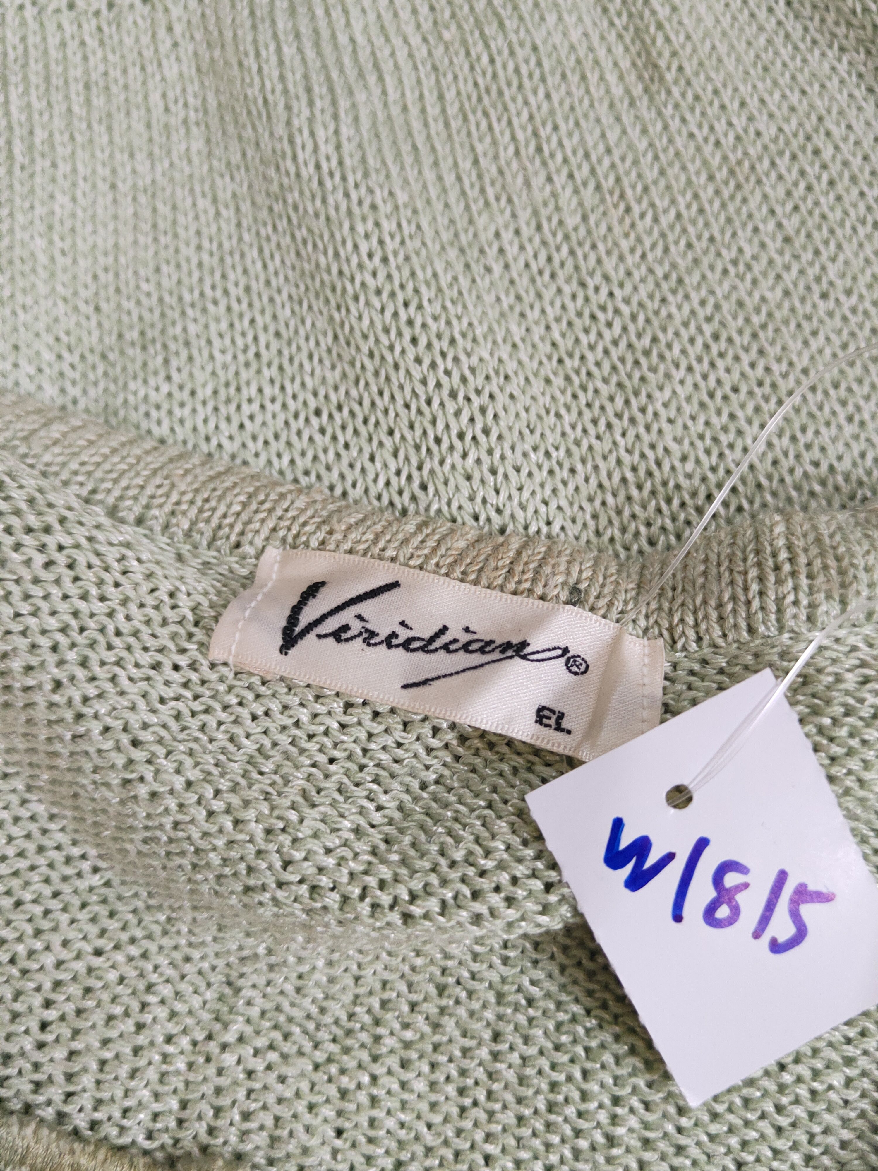 Homespun Knitwear Viridian Green Knitwear Short Sleeve knitwear #W1815 Size M / US 6-8 / IT 42-44 - 13 Thumbnail