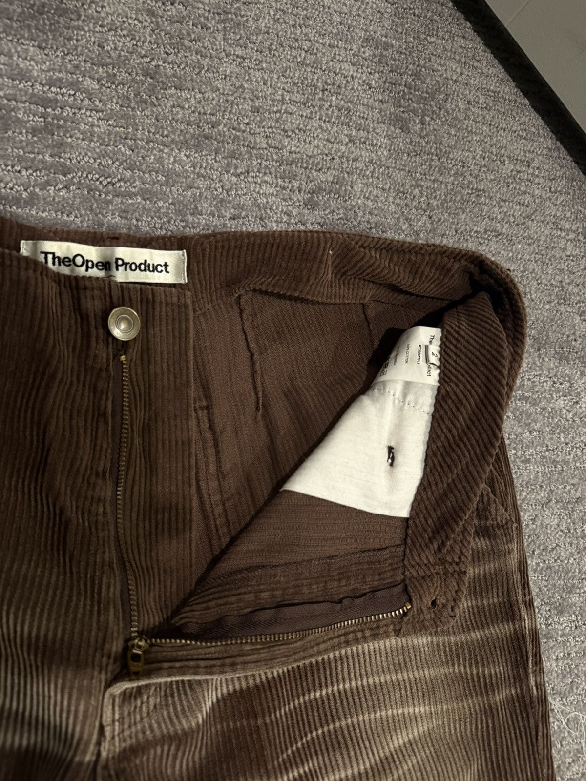 OPEN YY Brown Trousers Size US 29 - 3 Thumbnail