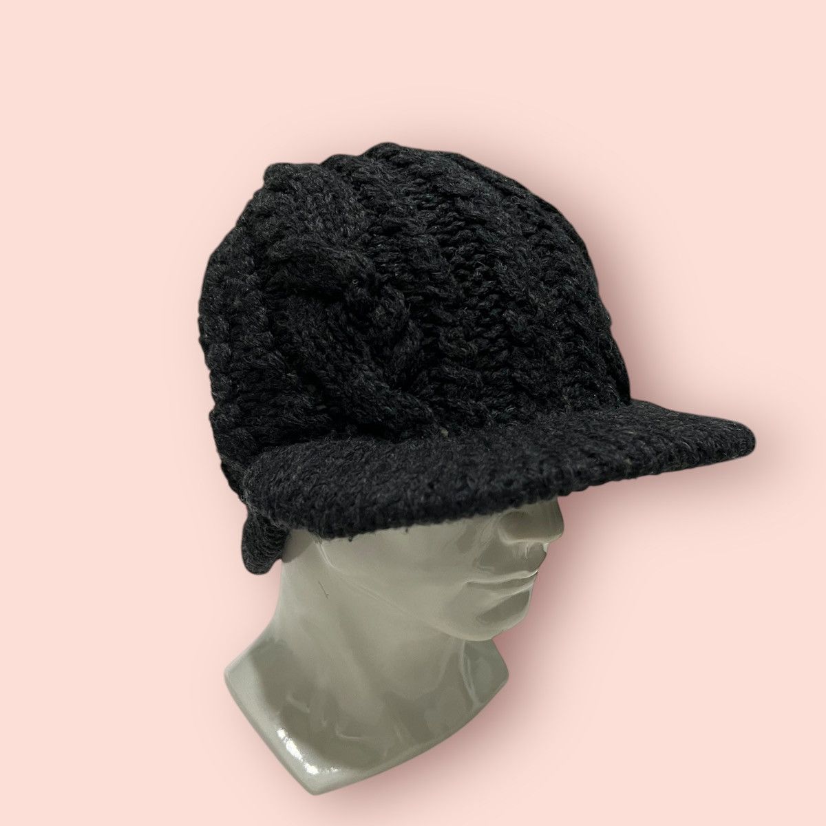 14th Addiction VINTAGE ELLESSE CABLE KNITTED ALT BEANIE HAT Size ONE SIZE - 13 Thumbnail