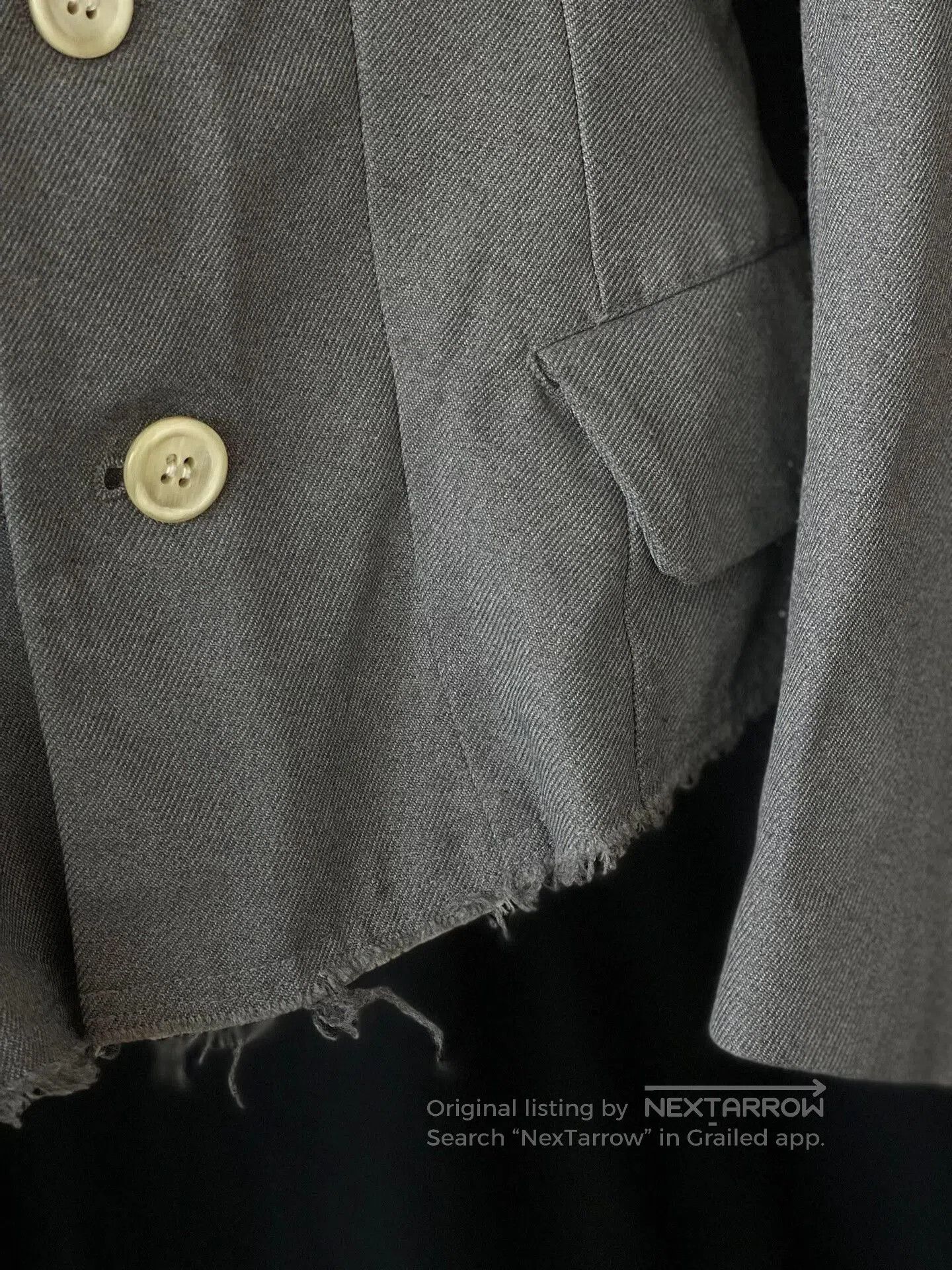 Comme des Garcons CDG Gray Tailored Small Blazer. Size S / US 4 / IT 40 - 4 Thumbnail