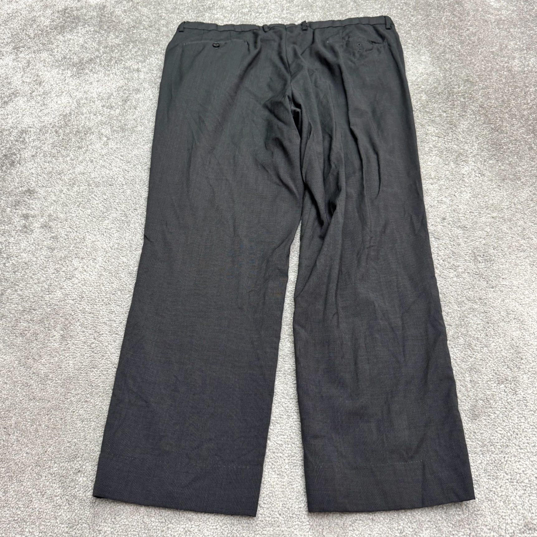 Hugo Boss VINTAGE Hugo Boss Dress Pants Mens 48R Wool Straight Gray Business Casual Formal Workwear Size US 32 / EU 48 - 2 Thumbnail