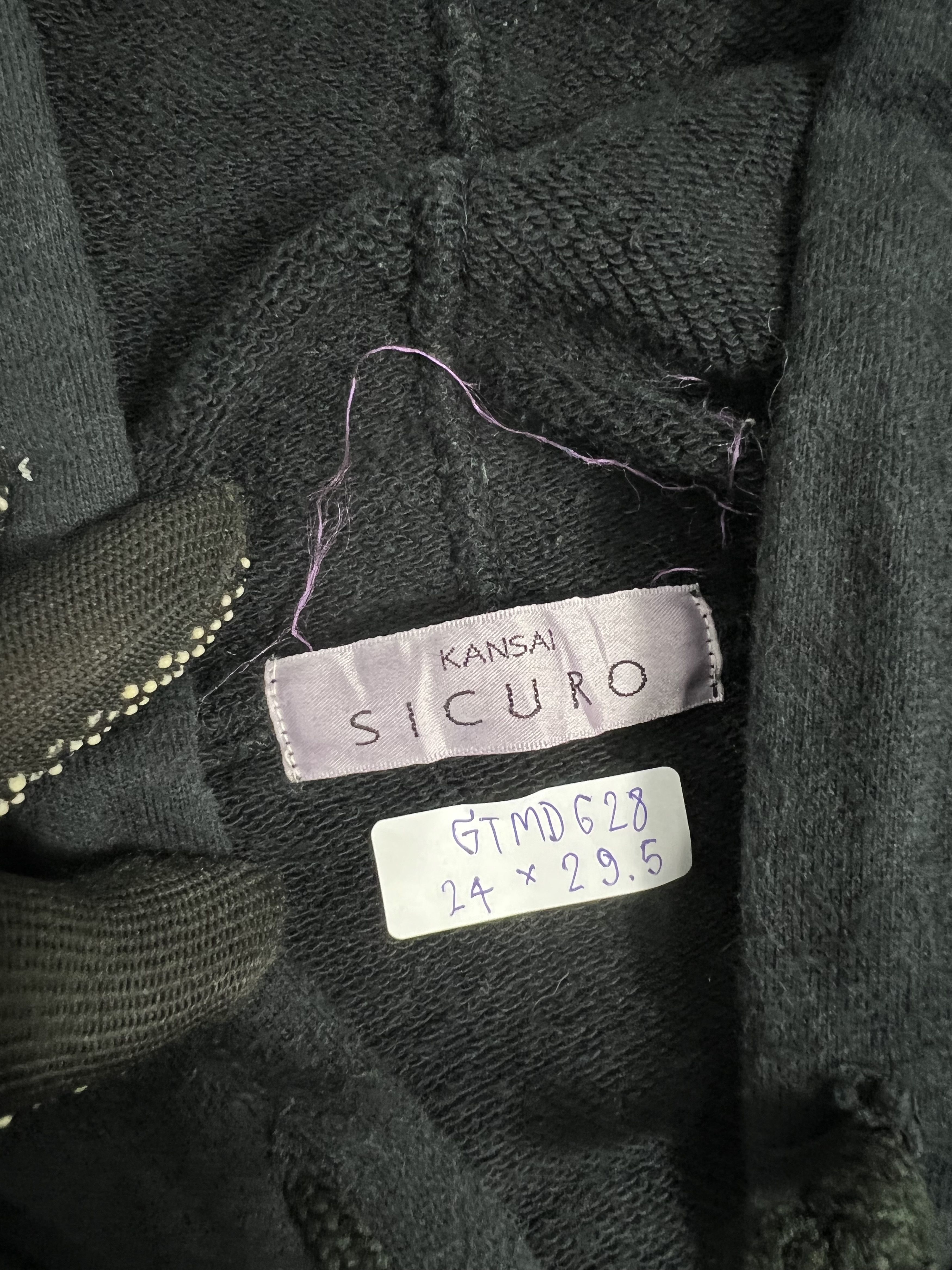 Japanese Brand Vintage Kansai Yamamoto Sicuro Half Zip Hoodie (XL) GTMD628 Size US XL / EU 56 / 4 - 3 Thumbnail