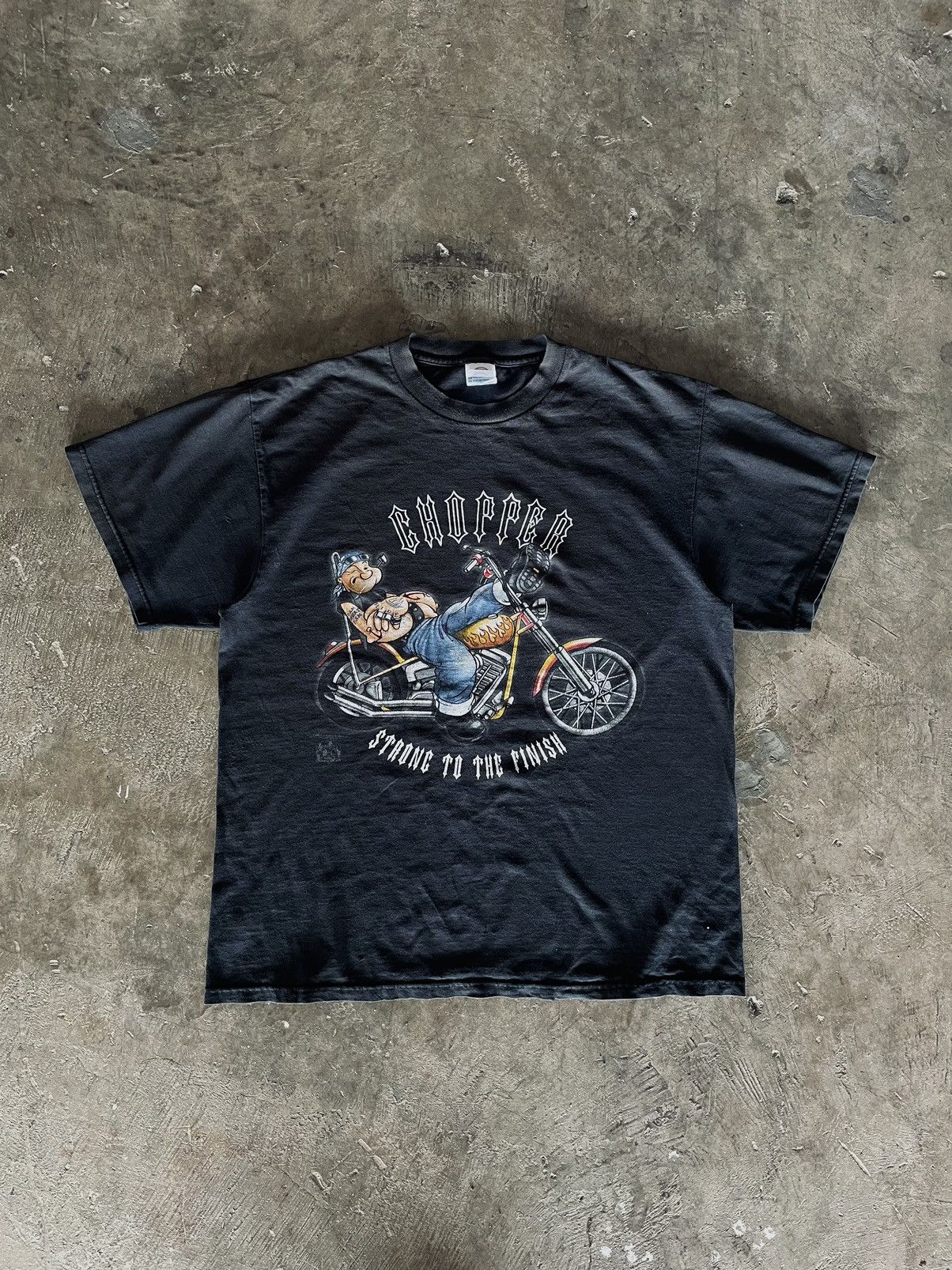 Cartoon Network × Vintage × West Coast Choppers VINTAGE POPEYE CHOPPER “Strong To The Finish” Size US L / EU 52-54 / 3 - 1 Thumbnail