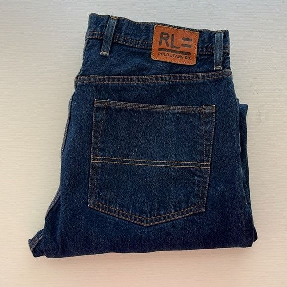 Ralph Lauren Ralph Lauren Brixton Dark Blue Relaxed Men's Jeans Size US 34 / EU 50 - 1 Thumbnail