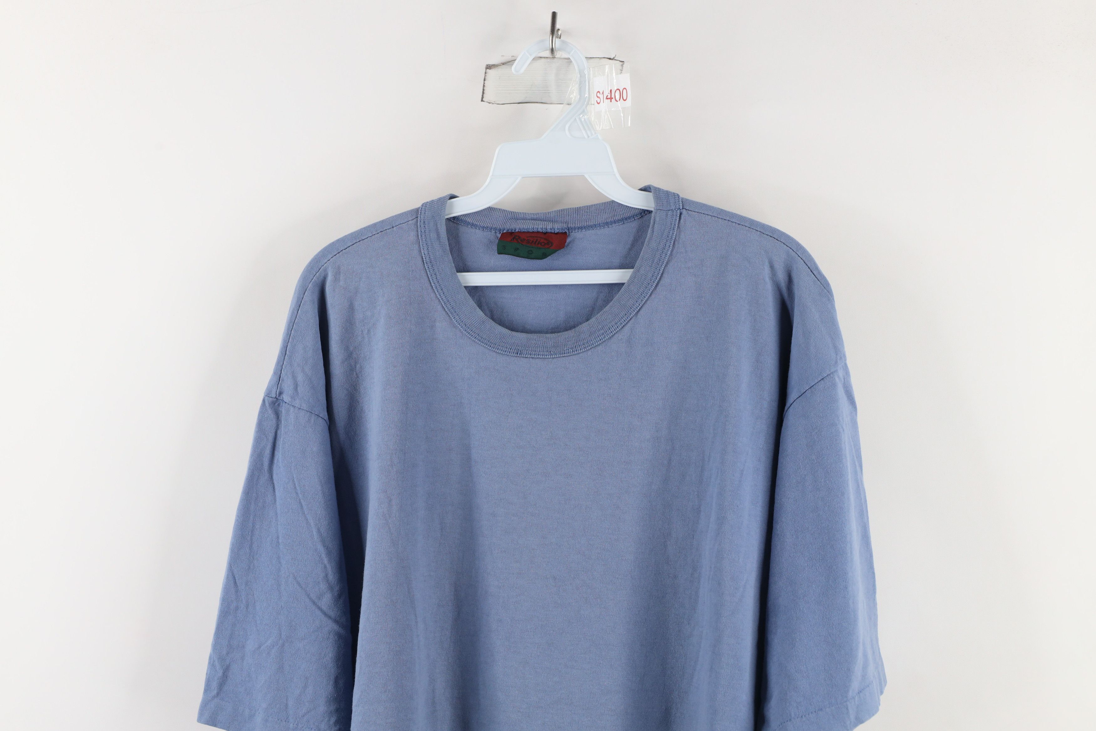 Vintage Vintage 90s Streetwear Short Sleeve T-Shirt Blue Cotton USA Size US XL / EU 56 / 4 - 2 Thumbnail