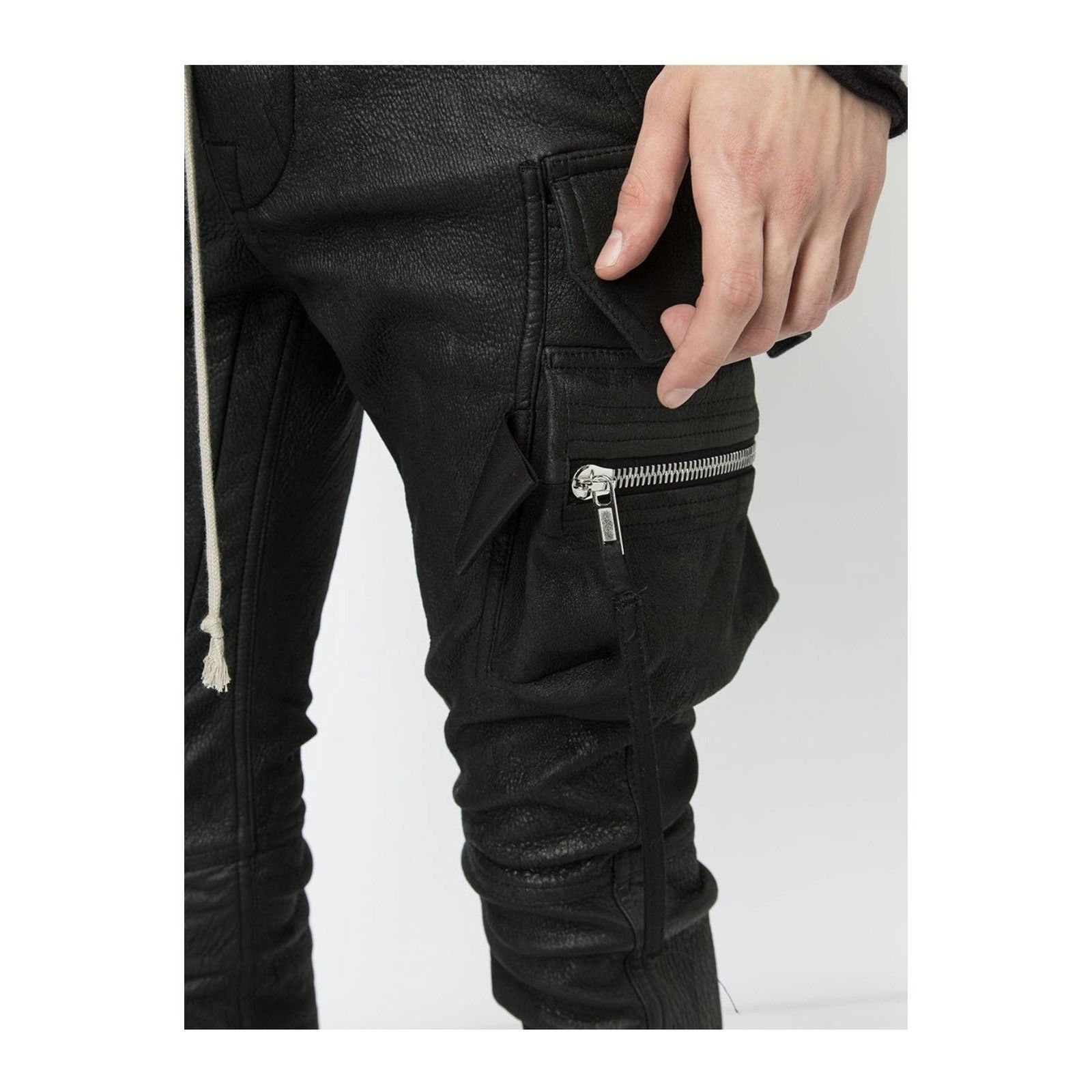 Rick Owens Rick Owens Lambskin Cargo Joggers Size US 33 - 7 Thumbnail